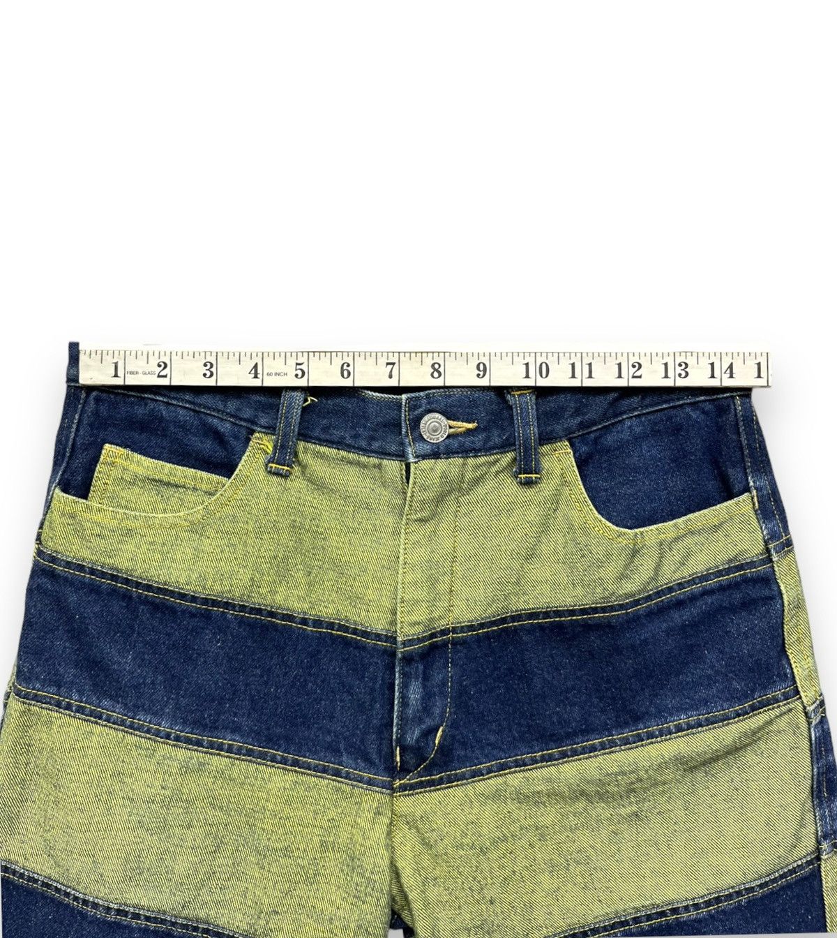 Japanese Brand SICK Frayed Hem Hagi Patchwork Designer Made In Japan Shorts Size US 29 - 10 Thumbnail