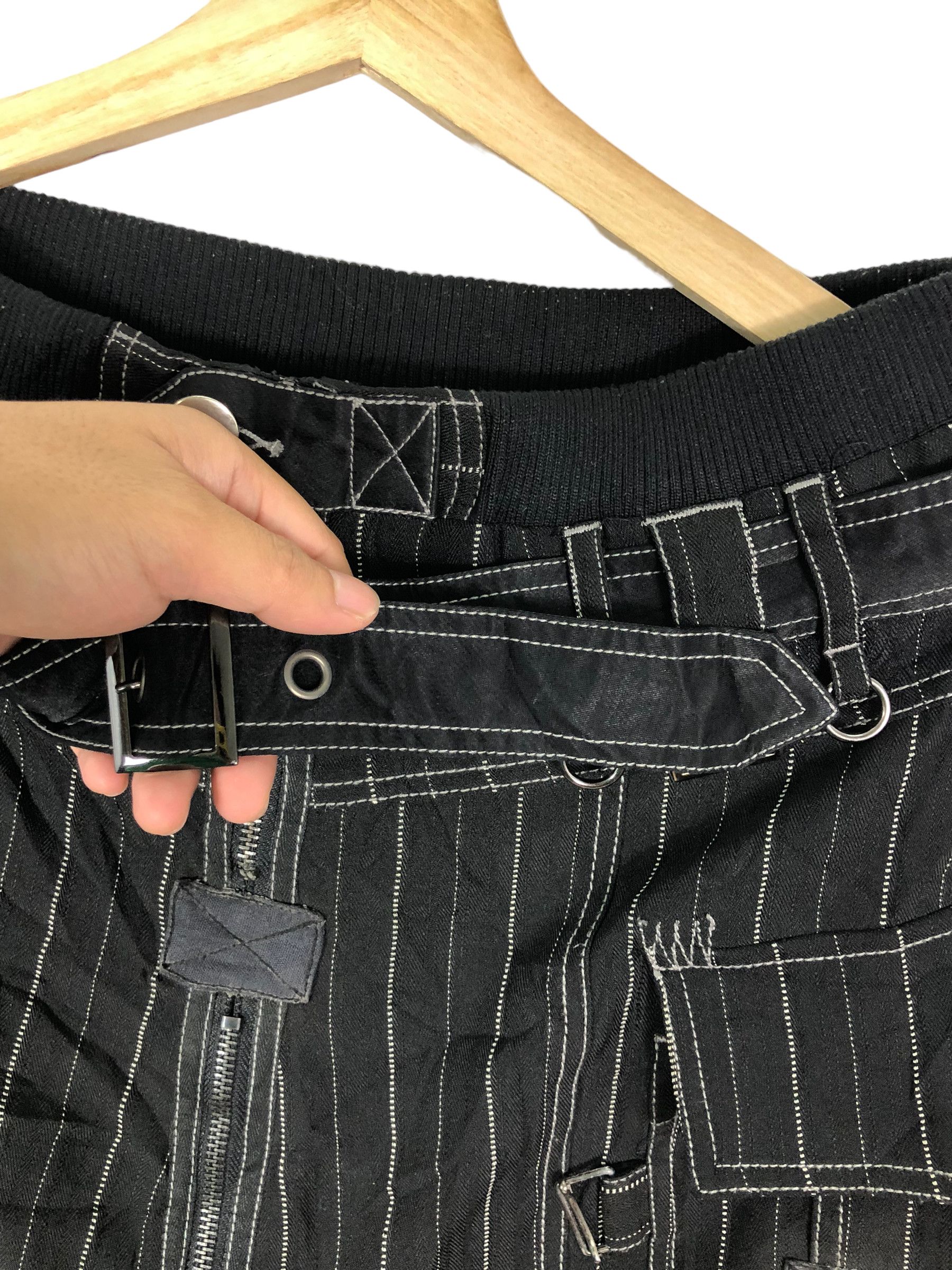 Japanese Brand ALGONQUINS JAPAN GOTHIC PUNK 2 IN 1 BELTED BONDAGE PANTS Size 29" - 15 Thumbnail