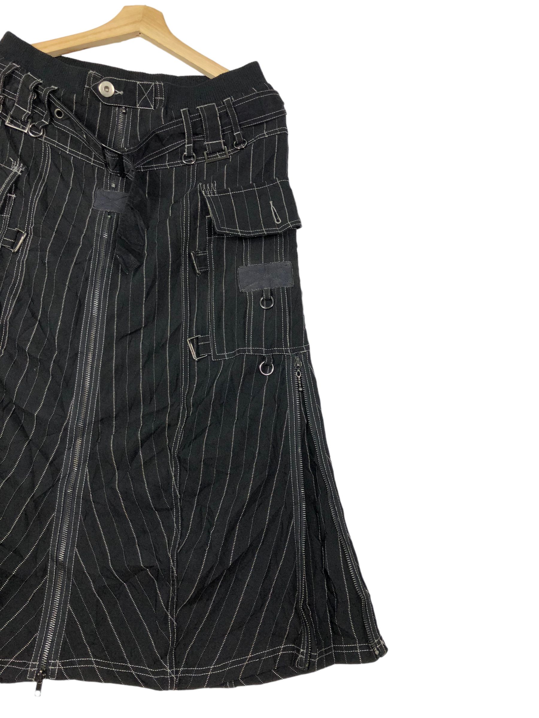 Japanese Brand ALGONQUINS JAPAN GOTHIC PUNK 2 IN 1 BELTED BONDAGE PANTS Size 29" - 9 Thumbnail