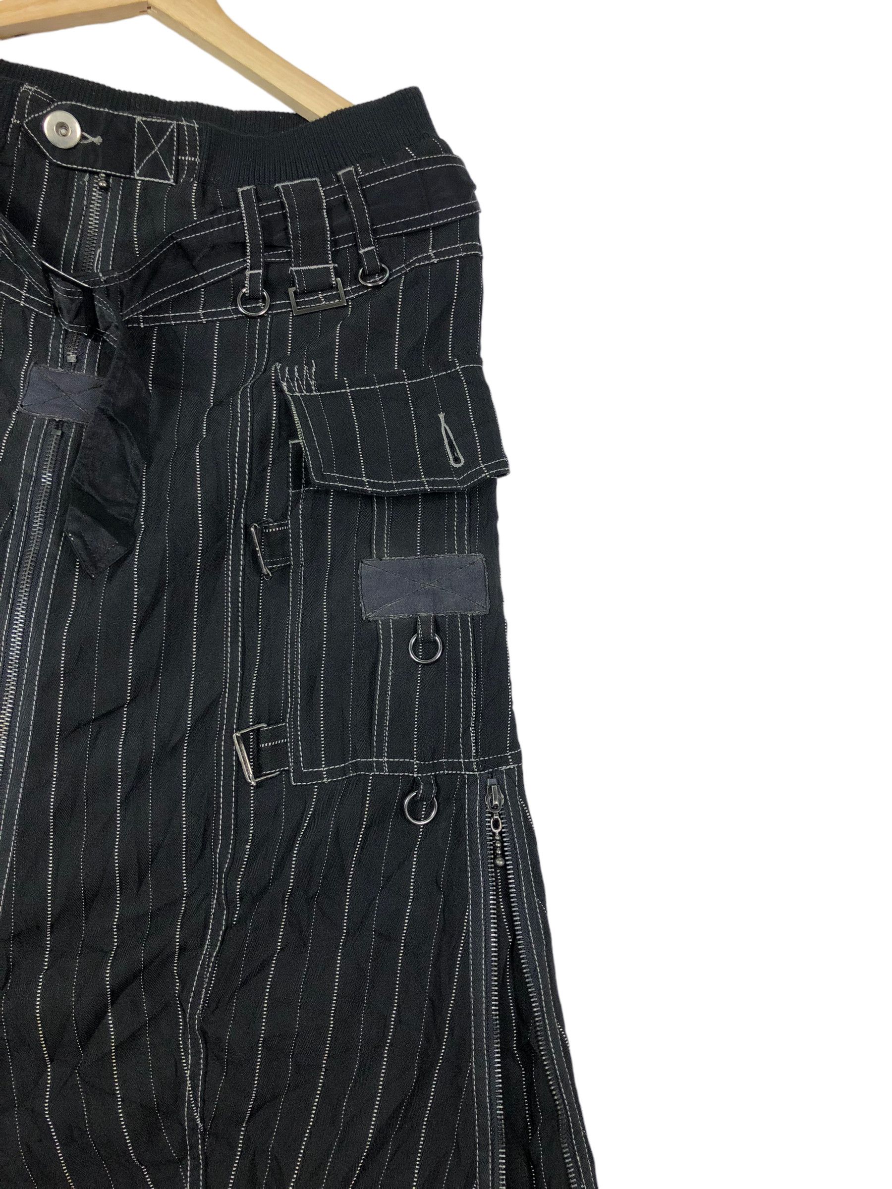 Japanese Brand ALGONQUINS JAPAN GOTHIC PUNK 2 IN 1 BELTED BONDAGE PANTS Size 29" - 7 Thumbnail