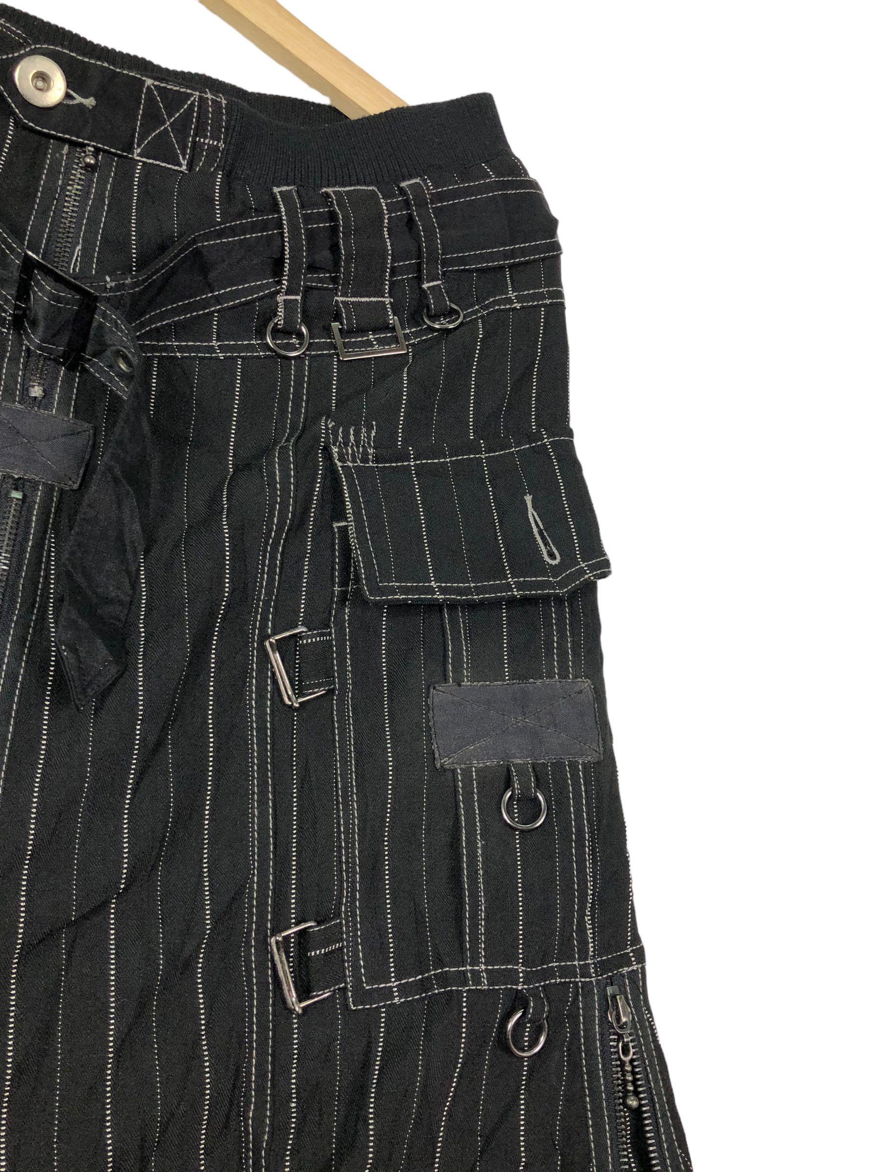 Japanese Brand ALGONQUINS JAPAN GOTHIC PUNK 2 IN 1 BELTED BONDAGE PANTS Size 29" - 10 Thumbnail