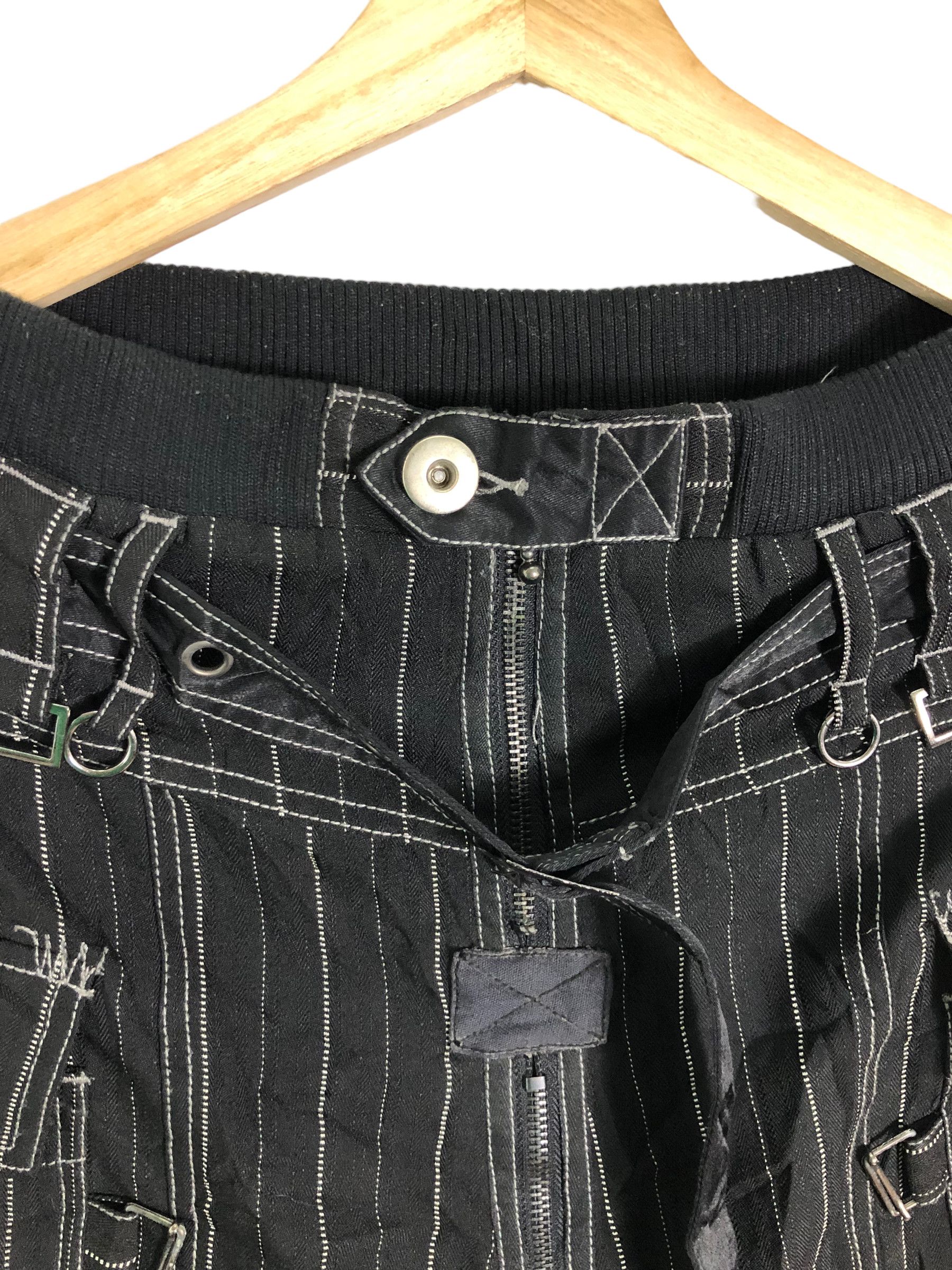 Japanese Brand ALGONQUINS JAPAN GOTHIC PUNK 2 IN 1 BELTED BONDAGE PANTS Size 29" - 12 Thumbnail