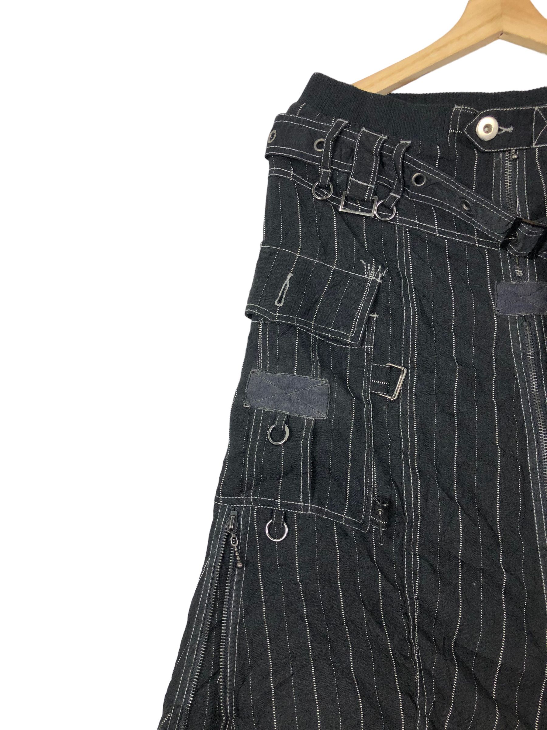 Japanese Brand ALGONQUINS JAPAN GOTHIC PUNK 2 IN 1 BELTED BONDAGE PANTS Size 29" - 8 Thumbnail