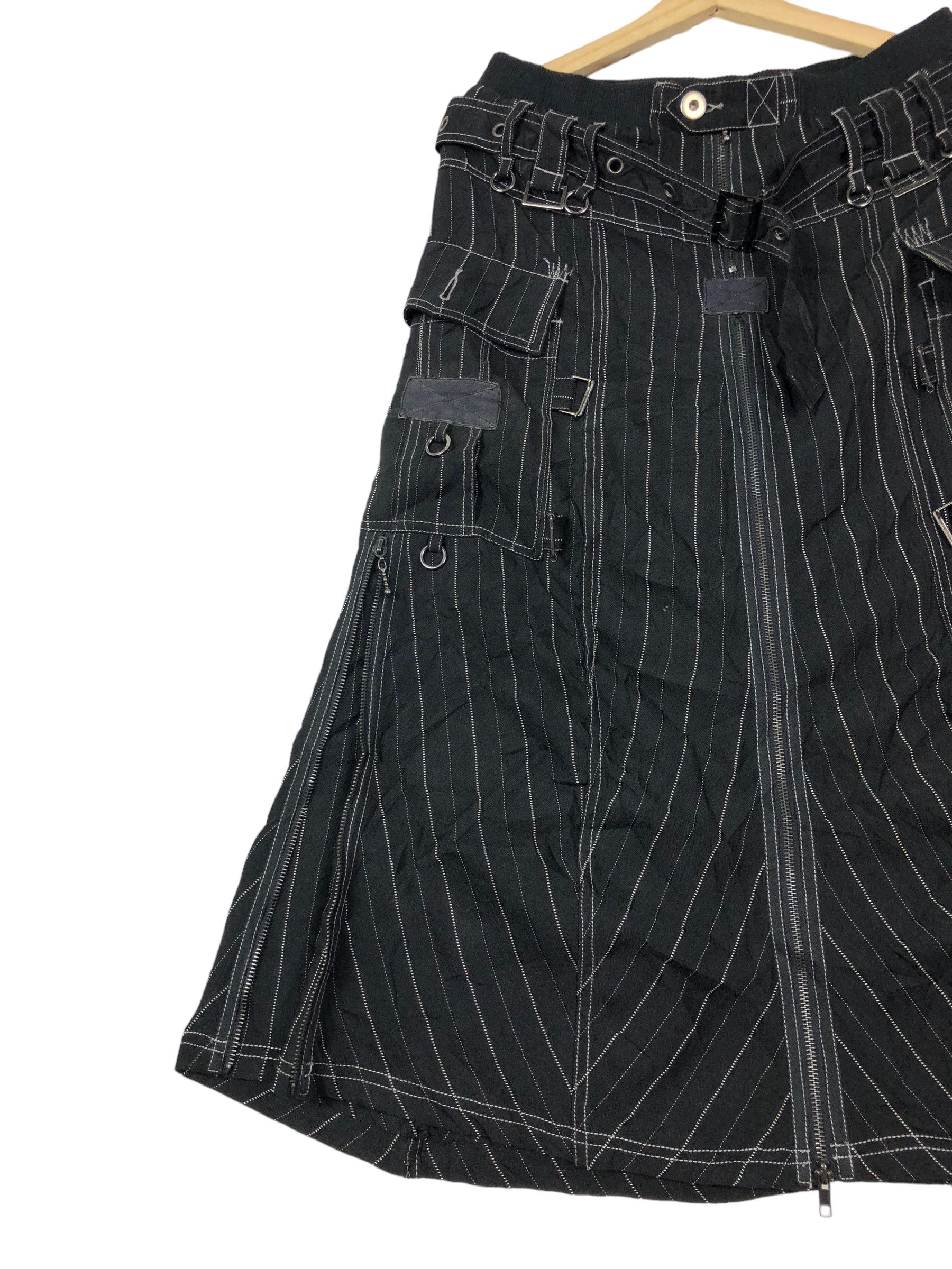 Japanese Brand ALGONQUINS JAPAN GOTHIC PUNK 2 IN 1 BELTED BONDAGE PANTS Size 29" - 6 Thumbnail
