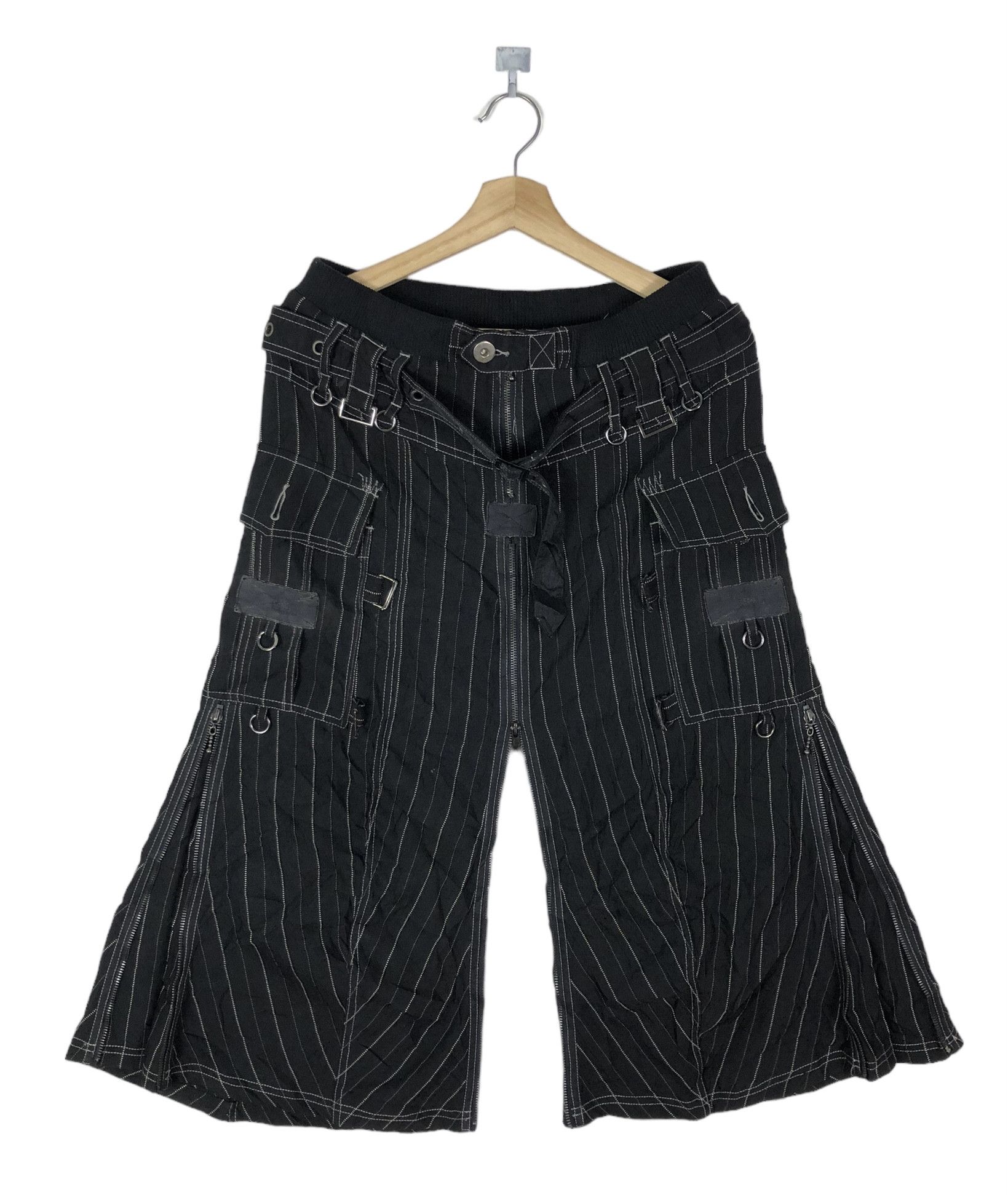 Japanese Brand ALGONQUINS JAPAN GOTHIC PUNK 2 IN 1 BELTED BONDAGE PANTS Size 29" - 1 Thumbnail