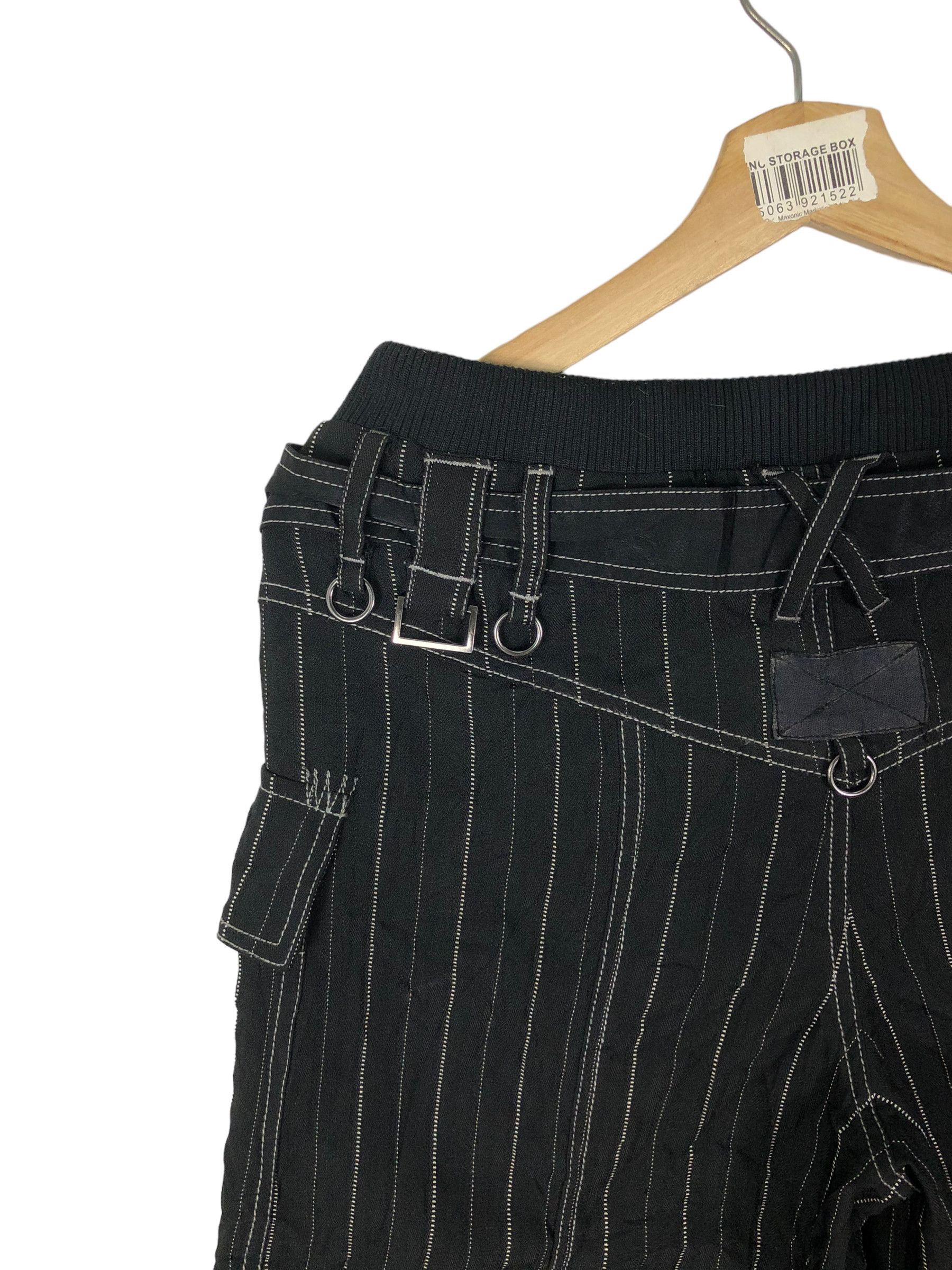 Japanese Brand ALGONQUINS JAPAN GOTHIC PUNK 2 IN 1 BELTED BONDAGE PANTS Size 29" - 14 Thumbnail