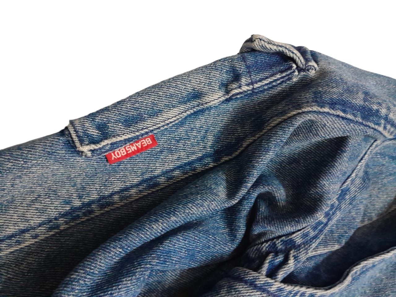 Beams Plus Beams Japan Denim Jacket Bomber (E1006) Size M / US 6-8 / IT 42-44 - 4 Thumbnail