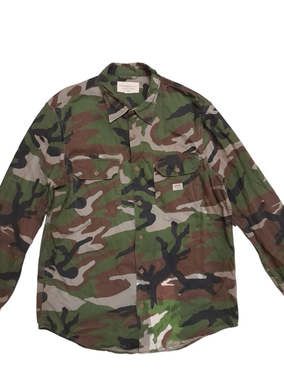 Denim & Supply Ralph Lauren Polo Ralph Lauren Camo Shirt (E1007) Size US L / EU 52-54 / 3 - 1 Thumbnail