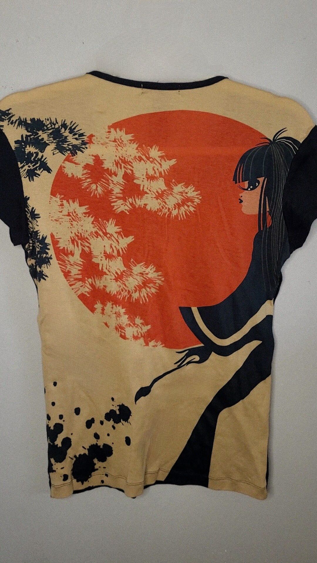Vintage Y2K Custo Barcelona Lost Star Japanese Painter Top