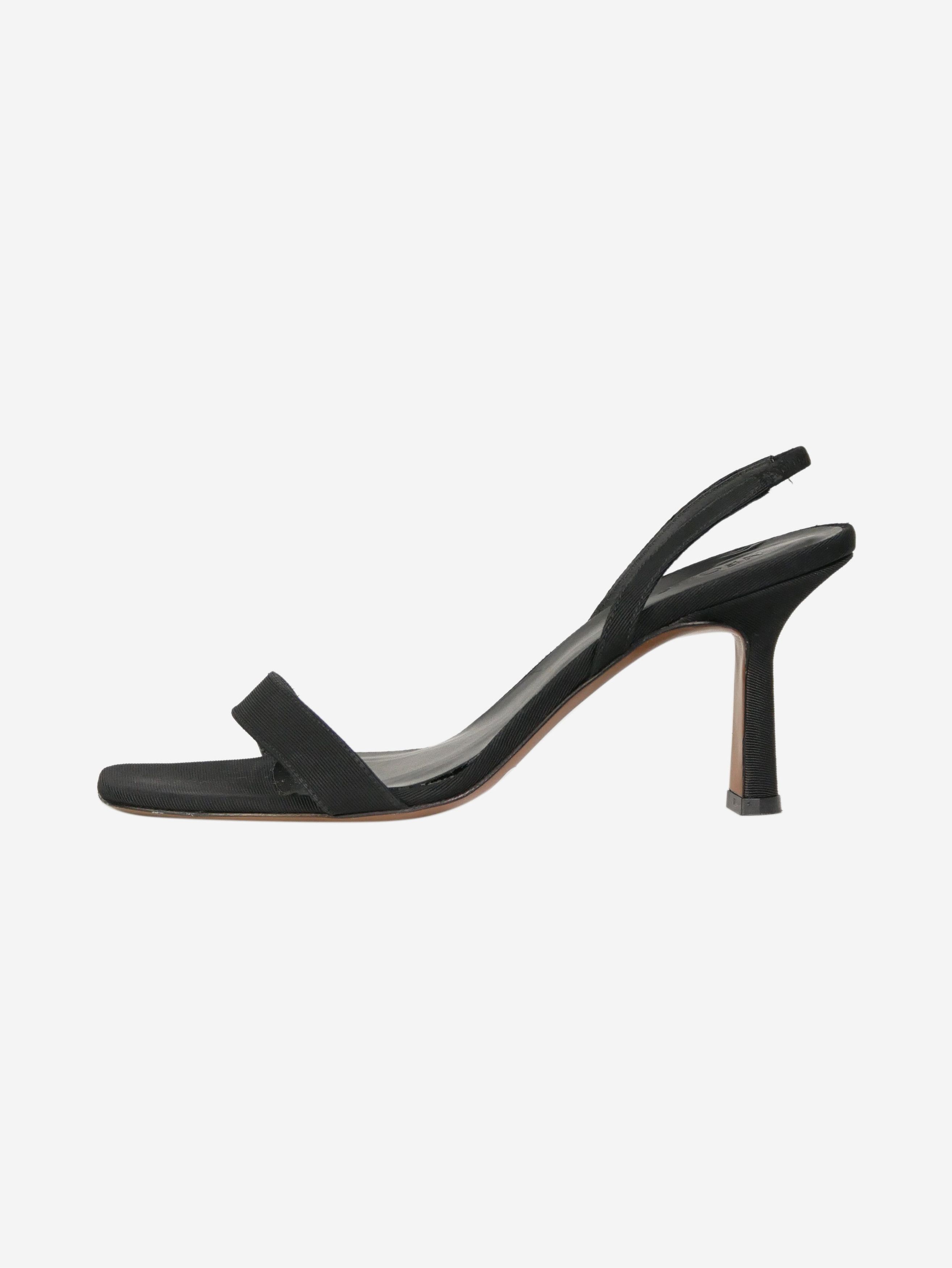 NEOUS Black slingback sandal heels | Grailed