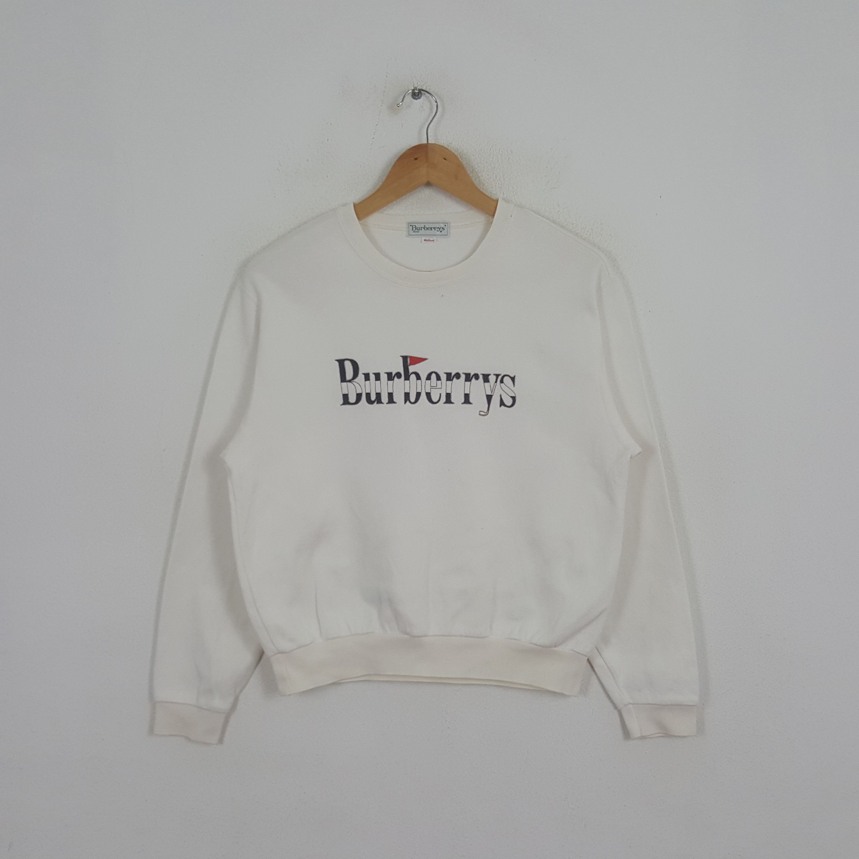 Vintage Burberry Embroidery Spellout Sweatshirt