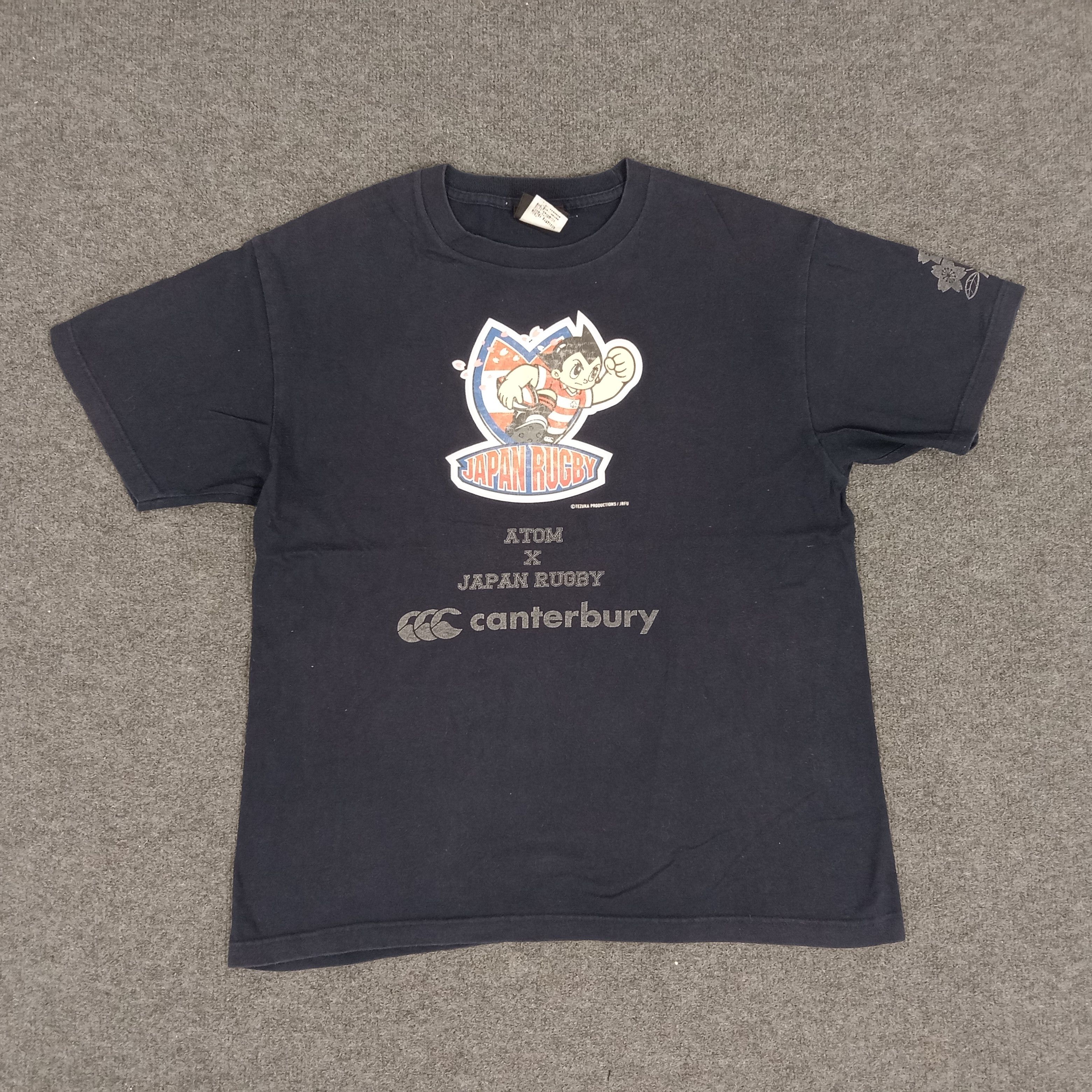 Canterbury of New Zealand × Japanese Brand × Vintage Astro Boy Atom X Japan Rugby Canterbury Tshirt Size US L / EU 52-54 / 3 - 1 Thumbnail