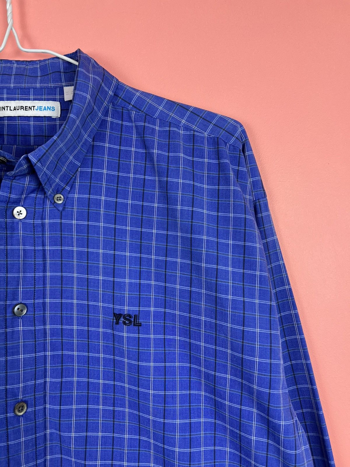 Yves Saint Laurent Saint Laurent jeans shirt button ups hype streetwear Size US L / EU 52-54 / 3 - 2 Thumbnail