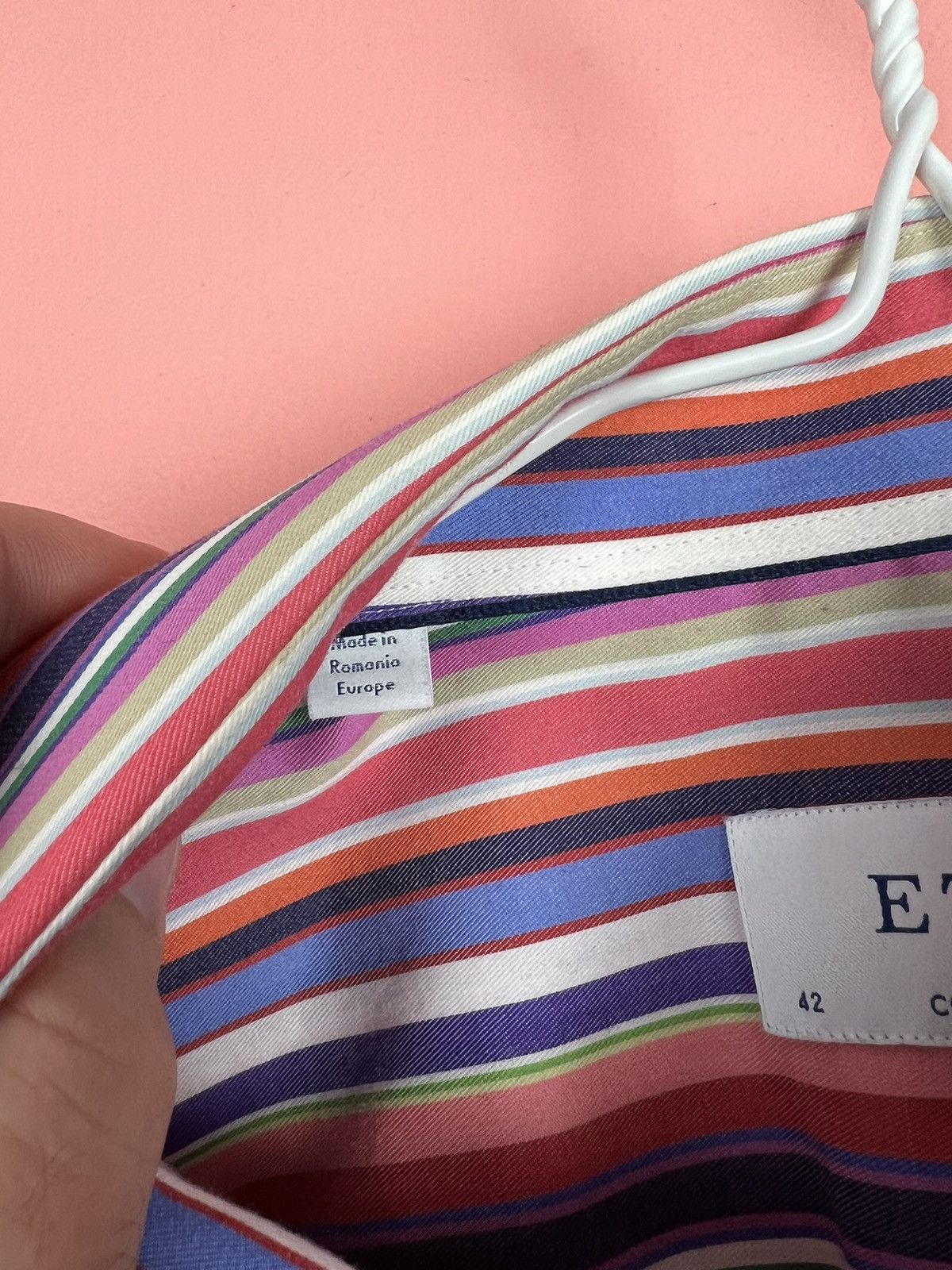 Eton Eton stripped shirt button ups luxury streetwear Size US L / EU 52-54 / 3 - 4 Thumbnail