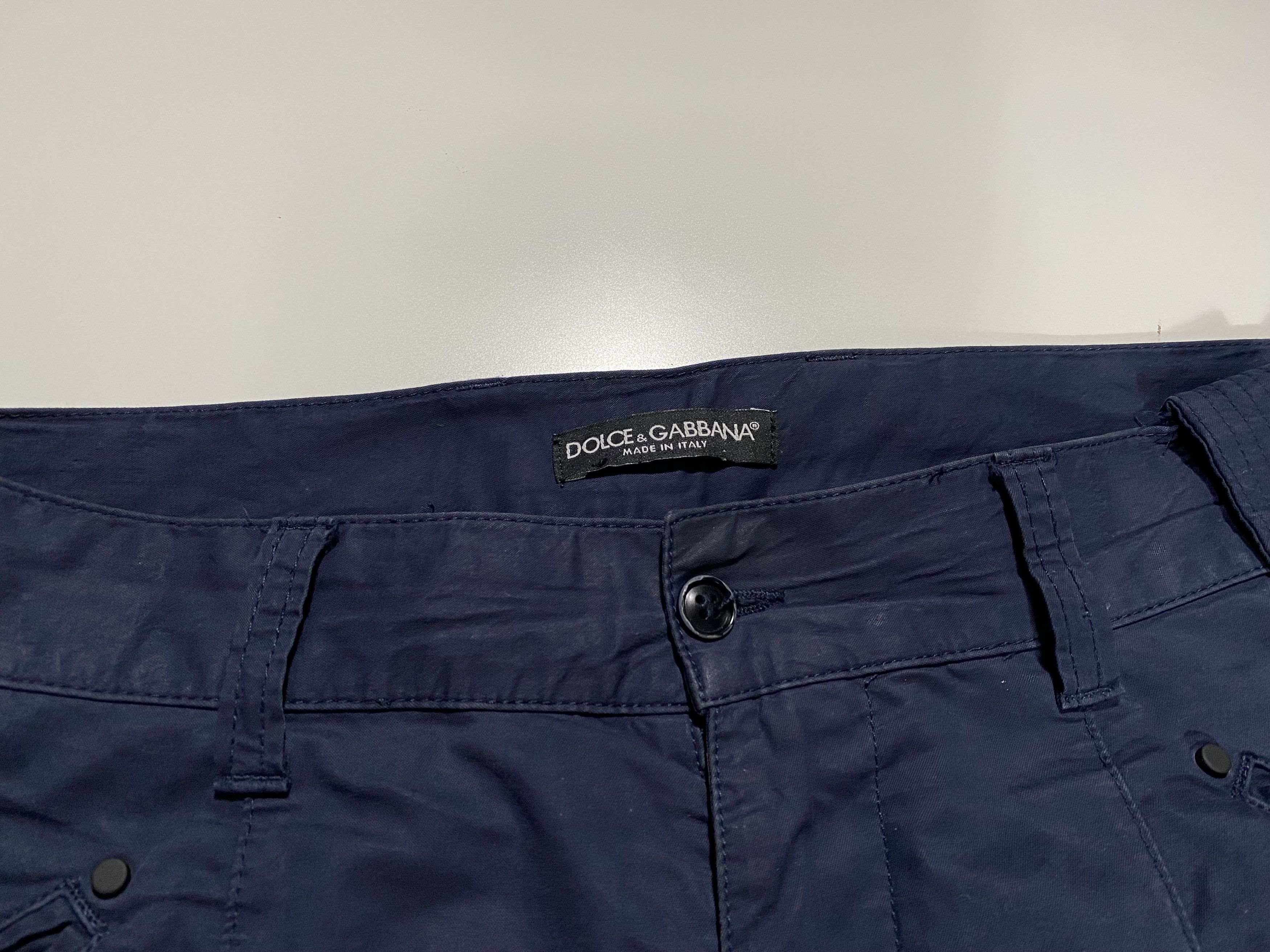 Dolce & Gabbana Dolce & Gabbana light canvas utility cargo pants 32x27 Size US 32 / EU 48 - 4 Thumbnail