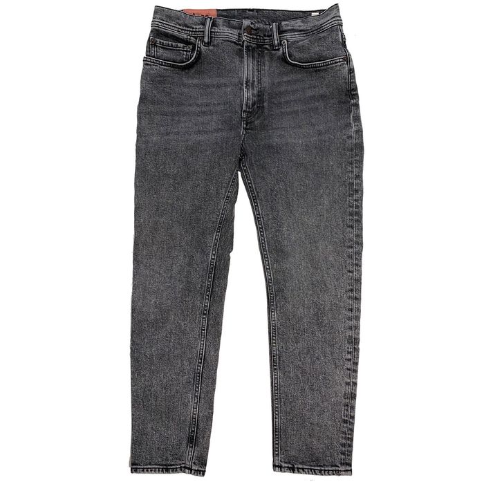 Acne Studios Acne Studios Blå Konst Melk Black Marble slim tapering ...