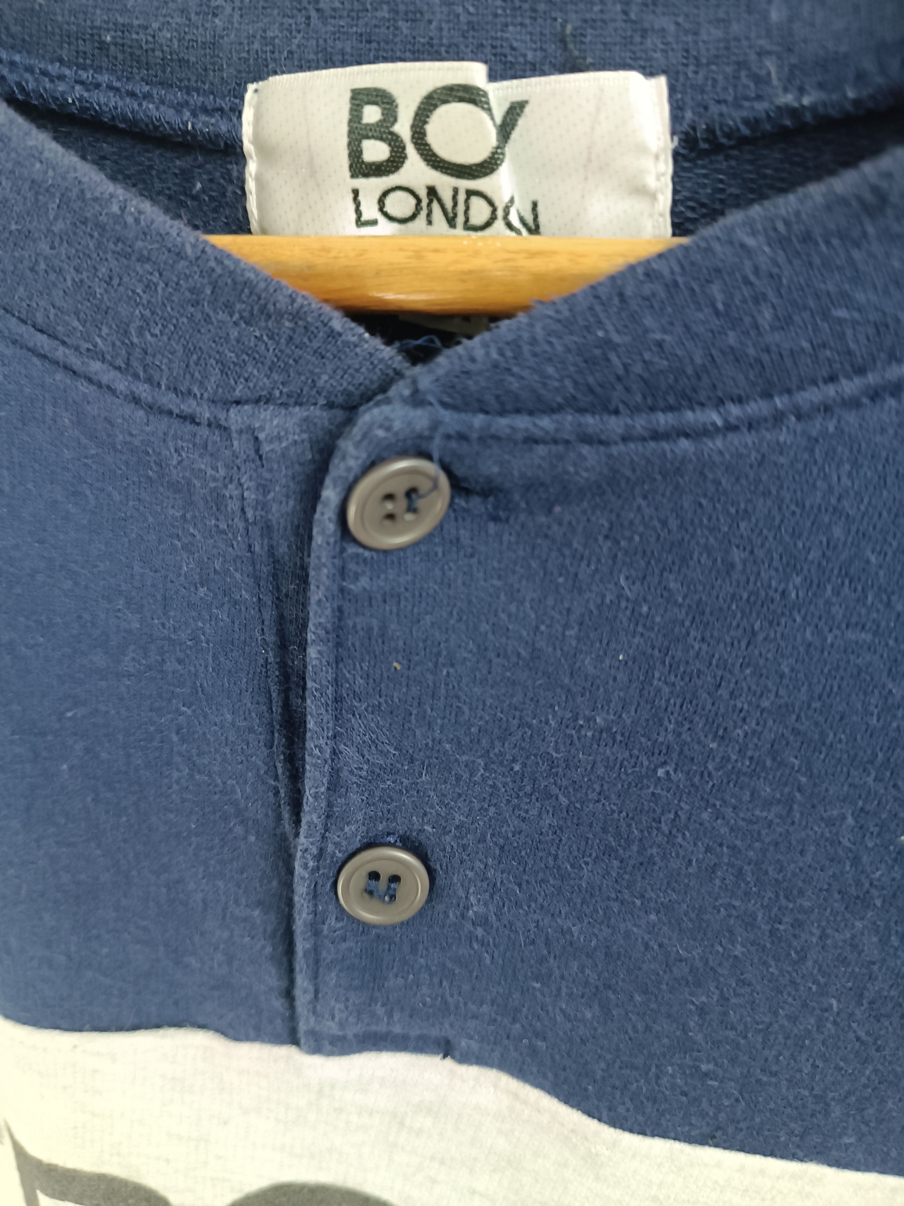 Boy London VERY RARE🔥VINTAGE BOY LONDON HENLEY HARD TO FIND TEE Size US XL / EU 56 / 4 - 6 Thumbnail