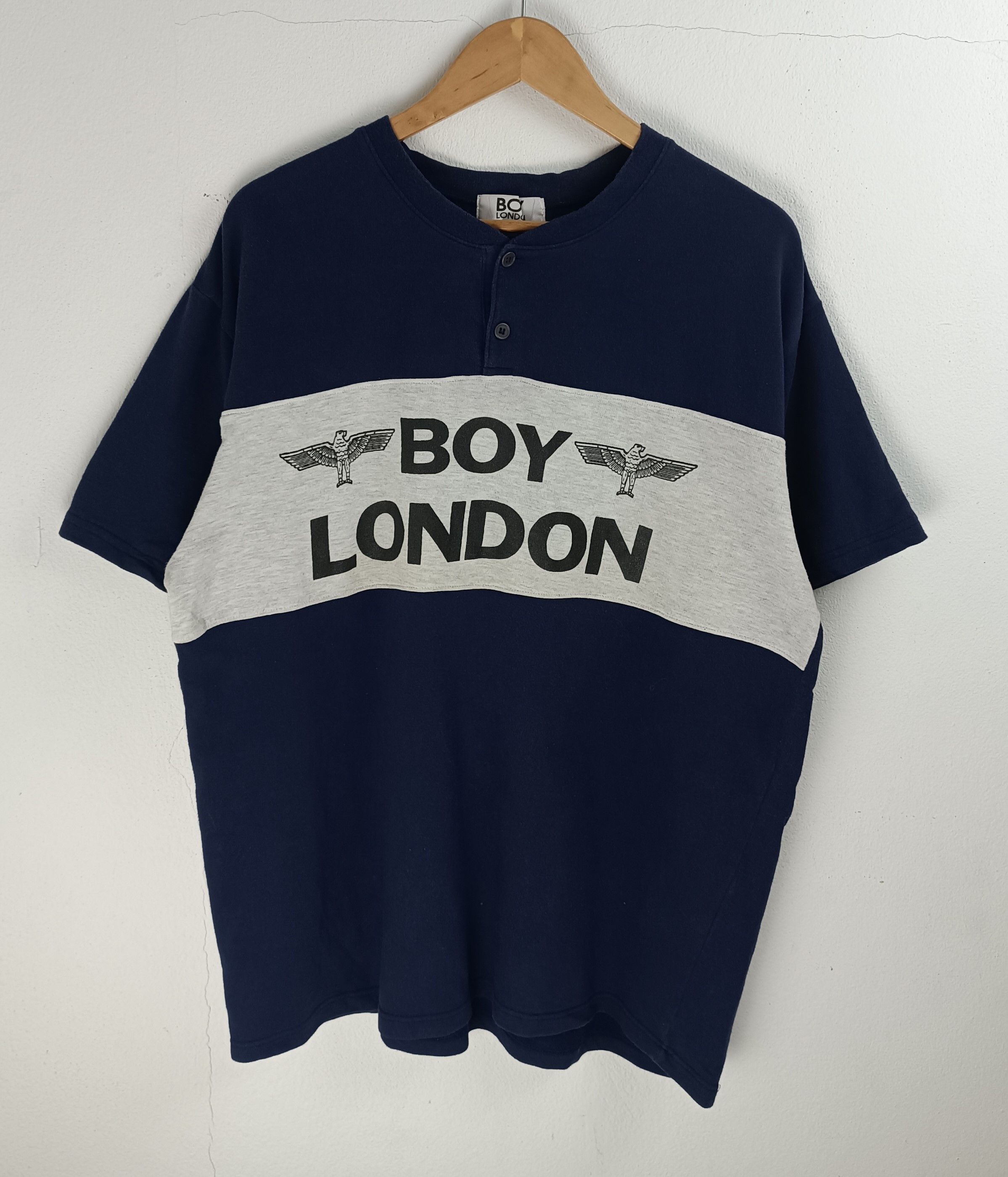 Boy London VERY RARE🔥VINTAGE BOY LONDON HENLEY HARD TO FIND TEE Size US XL / EU 56 / 4 - 3 Thumbnail