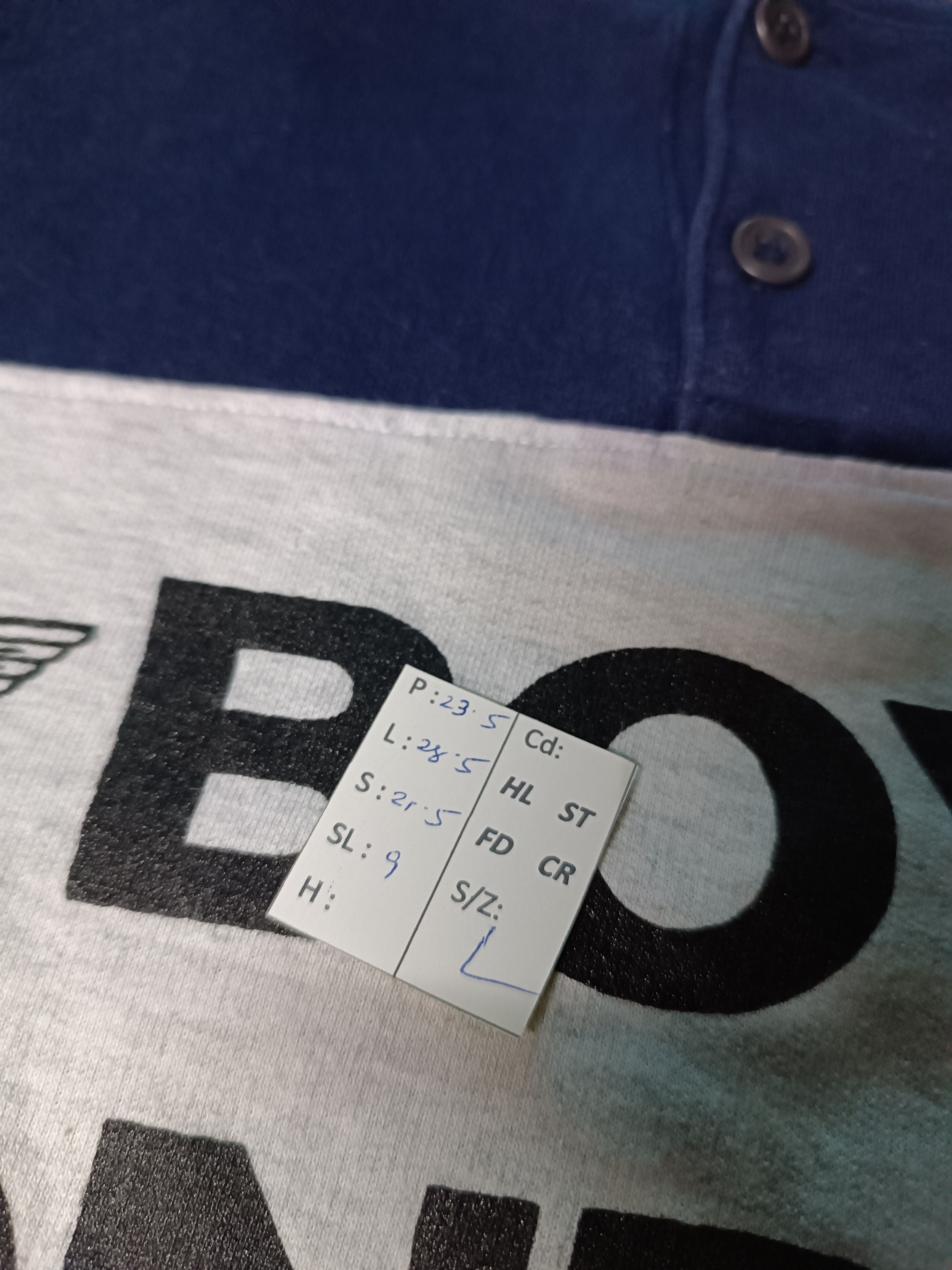 Boy London VERY RARE🔥VINTAGE BOY LONDON HENLEY HARD TO FIND TEE Size US XL / EU 56 / 4 - 14 Thumbnail