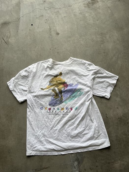 VTG 90s BANANA HI WILKER HAWAIIANA SINGLE STITCH T SHIRT  WHITE XL