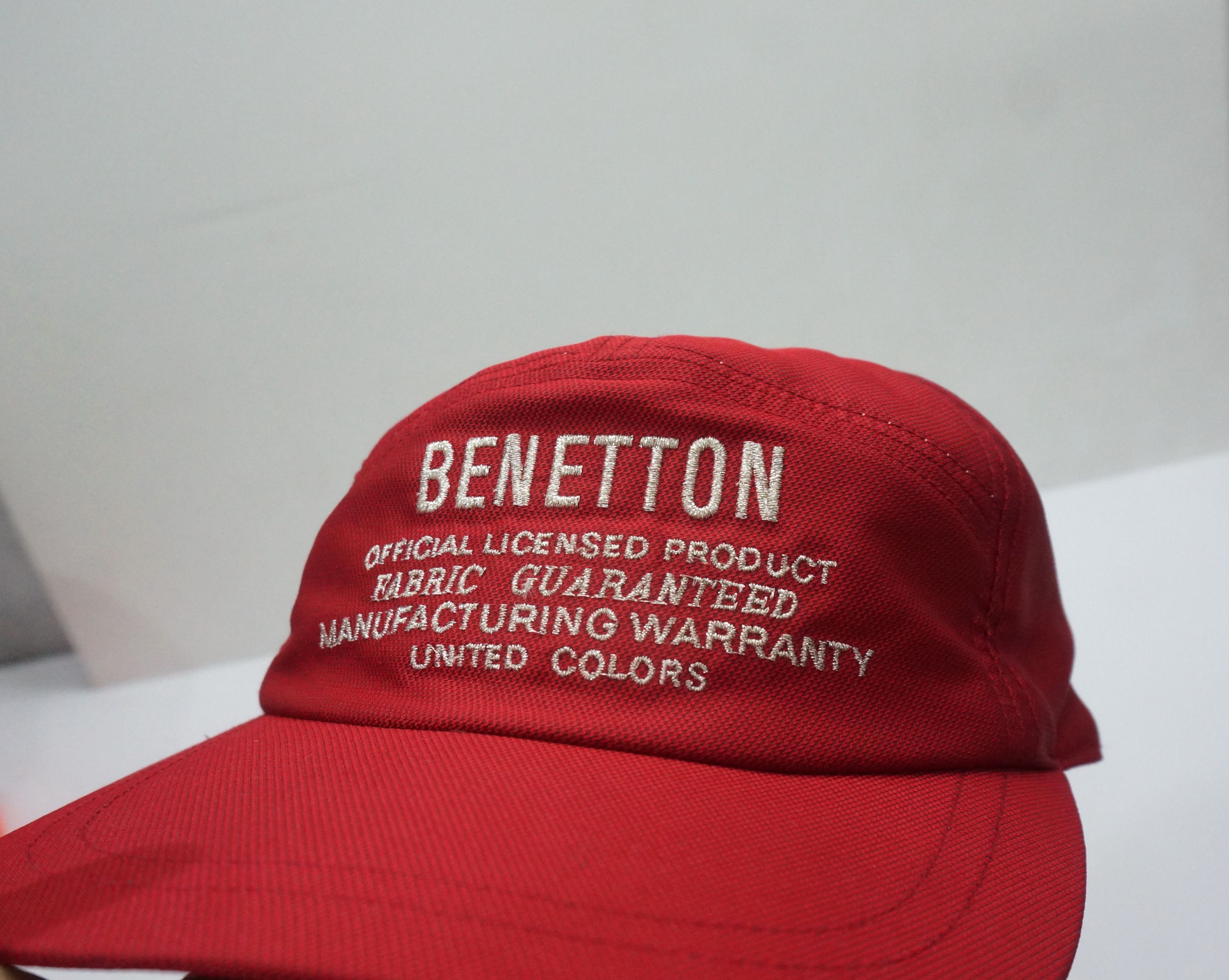 Benetton Rare Vintage BENETTON 5 panel Silver Embroidery Cap Size ONE SIZE - 3 Thumbnail