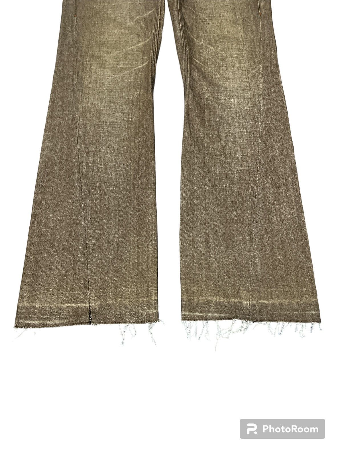 Japanese Brand FLARED💥NICOLE CLUB TWIST DISTRESSED DENIM PANT Size US 30 / EU 46 - 4 Thumbnail