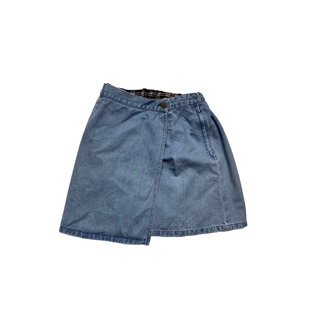 Burberry × Vintage Rare Vintage Burberrys Mini Skirt Denim Size 23" - 1 Thumbnail