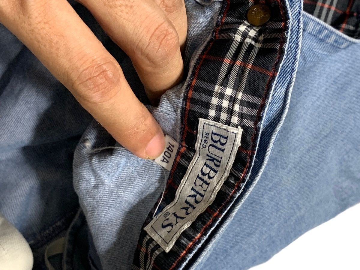 Burberry × Vintage Rare Vintage Burberrys Mini Skirt Denim Size 23" - 5 Thumbnail