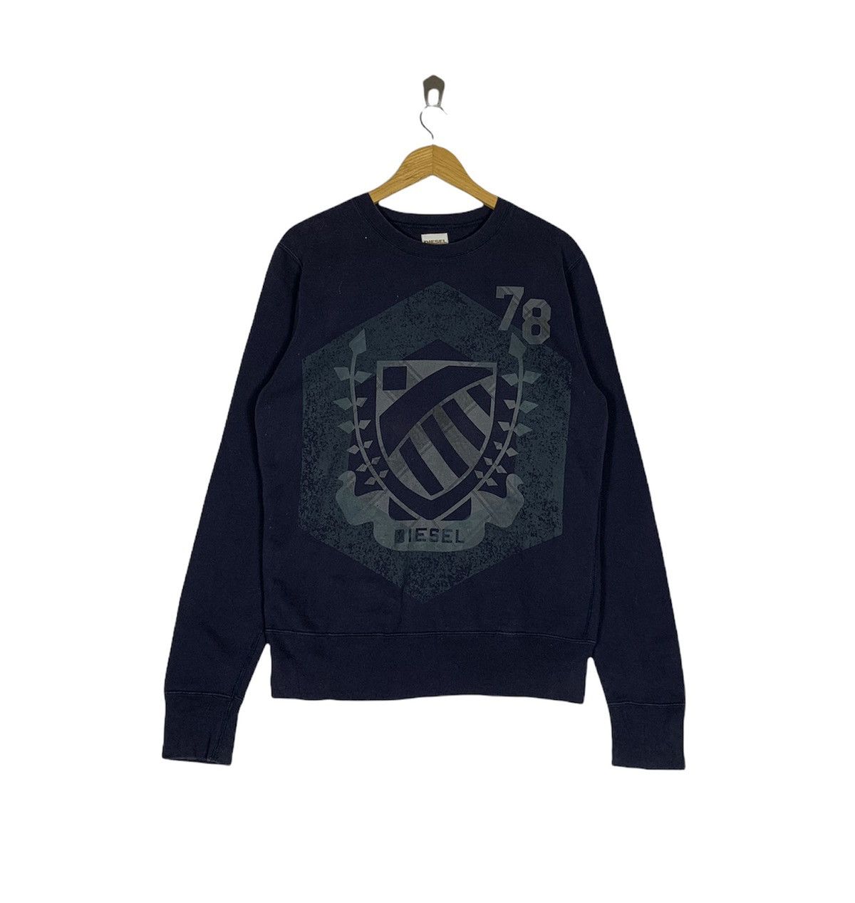 Diesel Vintage Diesel 78 Sweatshirt Blue Colour Size US M / EU 48-50 / 2 - 1 Thumbnail
