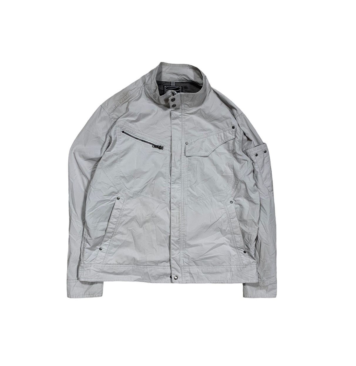 image of Archival Clothing Fieldcore Light Jacket Air Light Multi Pocket in Grey (Size Medium)