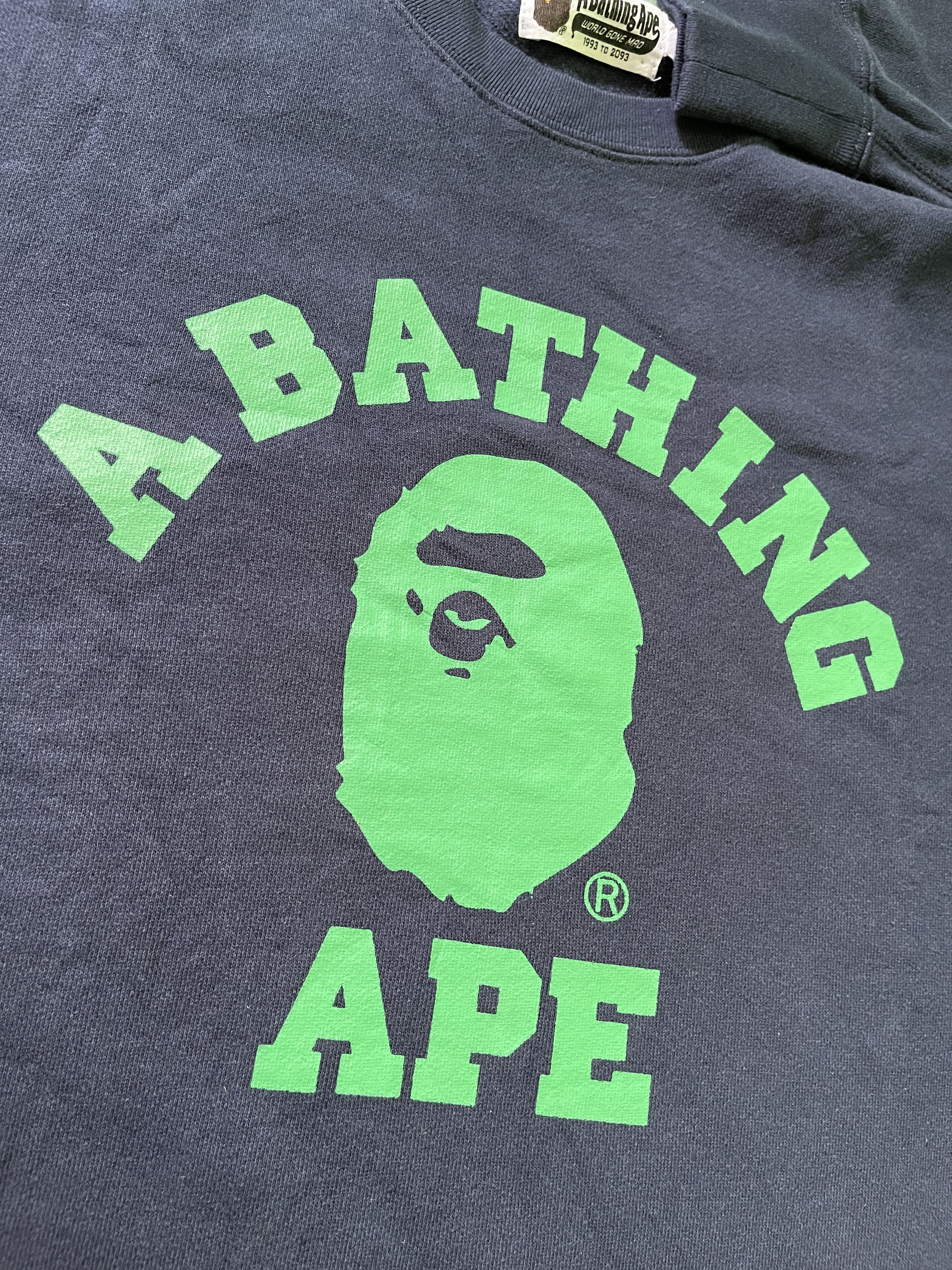 Bape College Crewneck Size US L / EU 52-54 / 3 - 3 Thumbnail