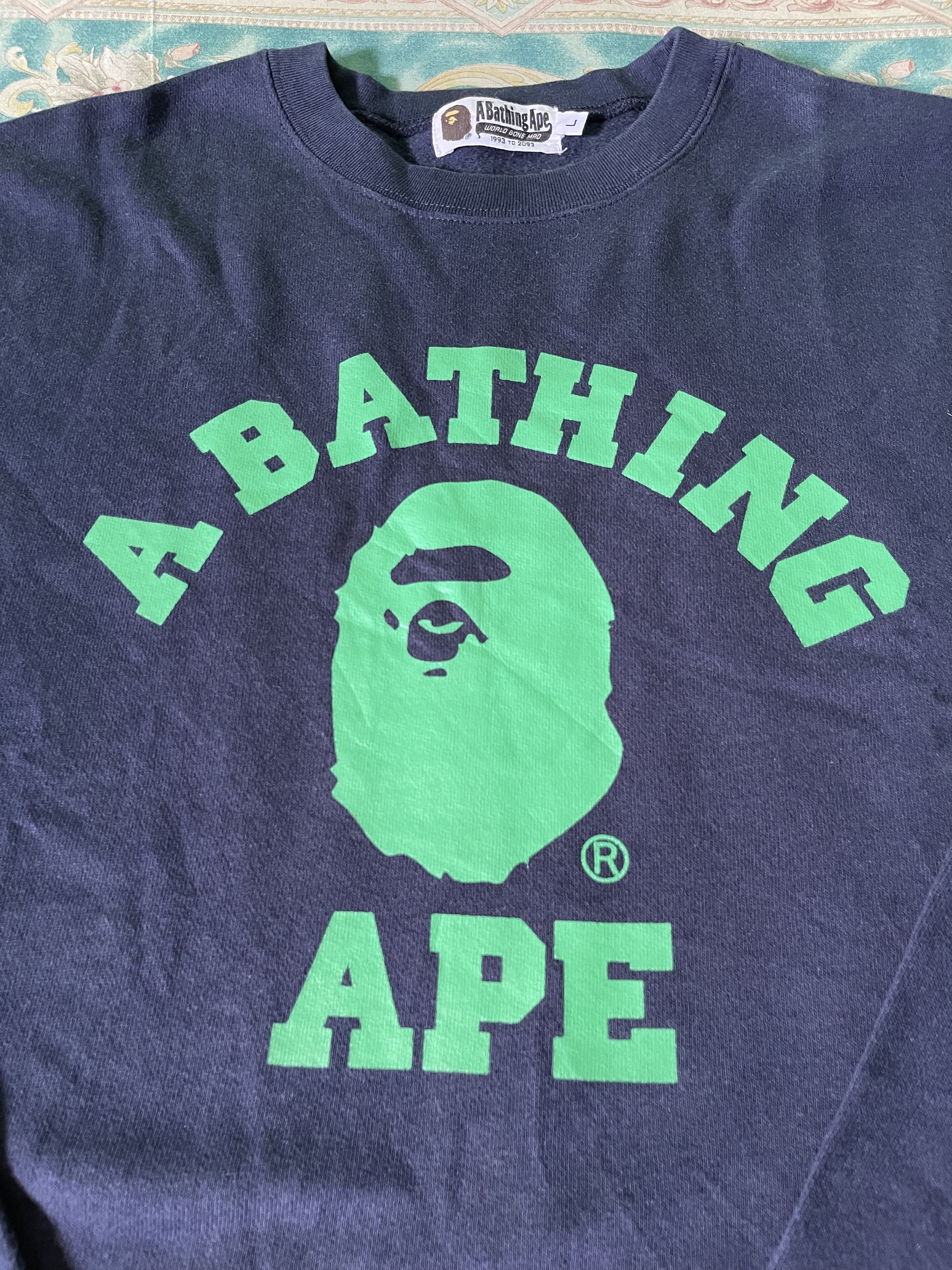 Bape College Crewneck Size US L / EU 52-54 / 3 - 2 Thumbnail