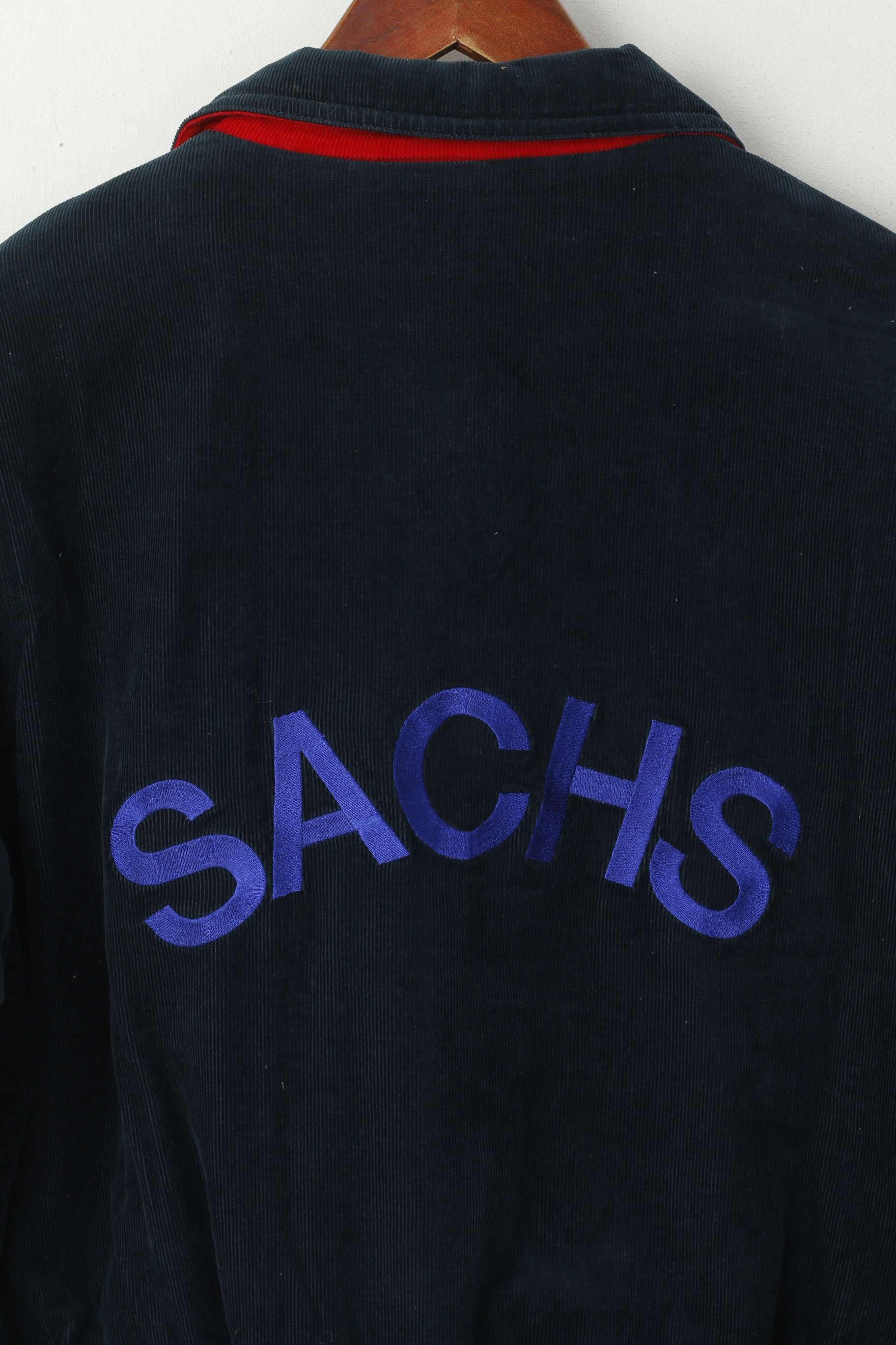 Vintage Sachs Men XS Jacket Navy Cotton Bomber Automotive 4832 Size US XS / EU 42 / 0 - 6 Thumbnail