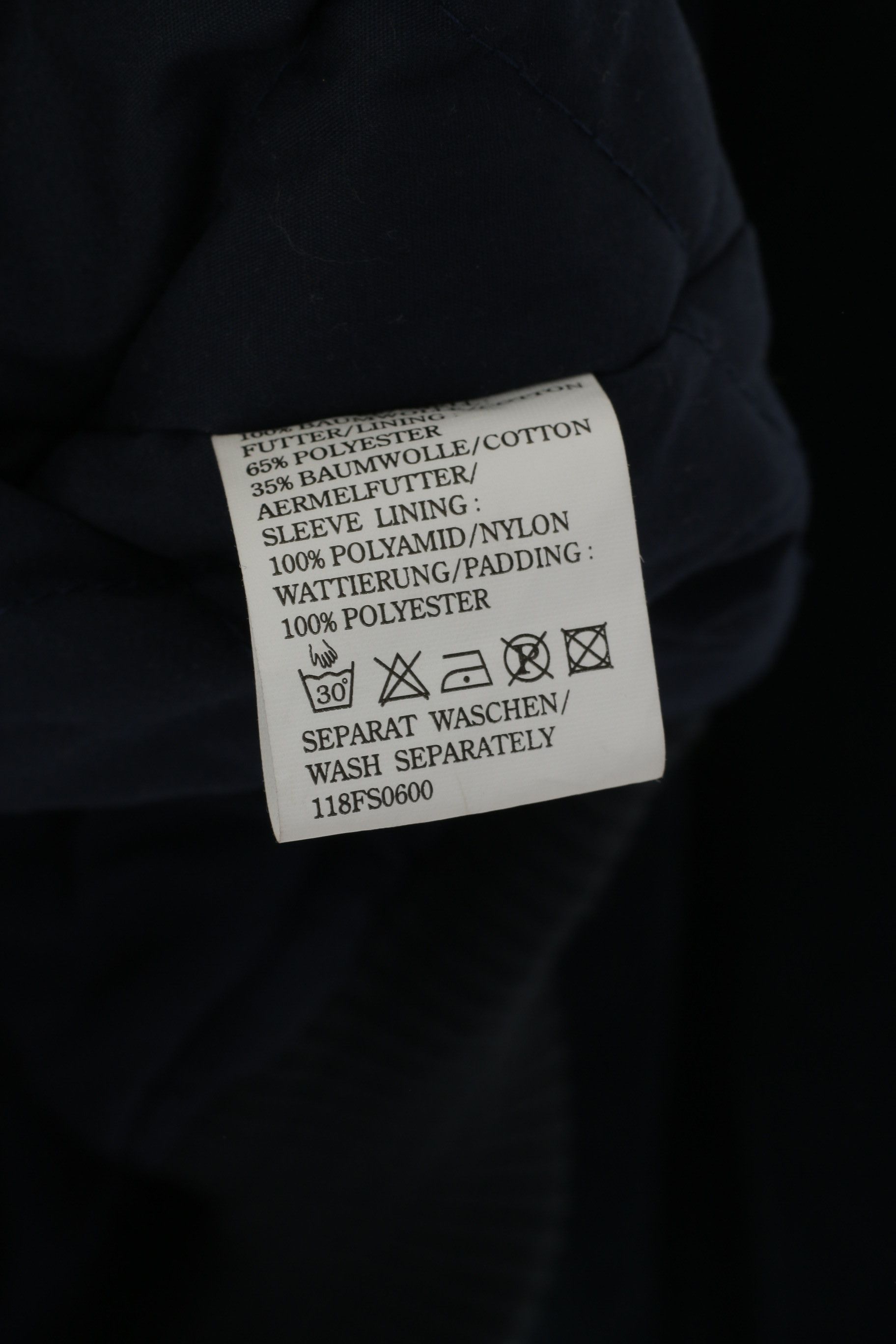 Vintage Sachs Men XS Jacket Navy Cotton Bomber Automotive 4832 Size US XS / EU 42 / 0 - 5 Thumbnail