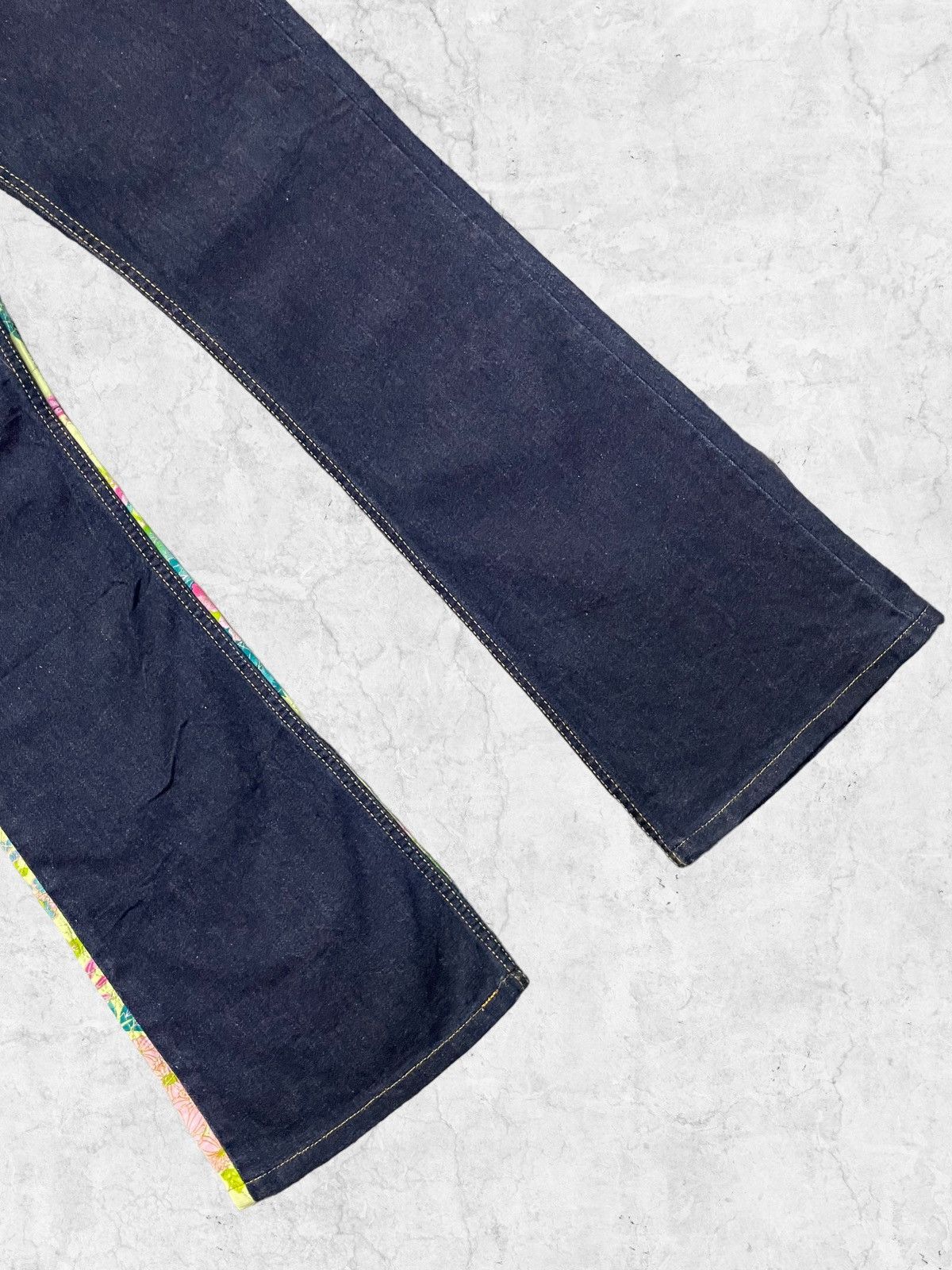 Hysteric Glamour × Japanese Brand Glamdy Japan Flared Hybrid Scab Denim Pants With Belt Size US 30 / EU 46 - 11 Thumbnail
