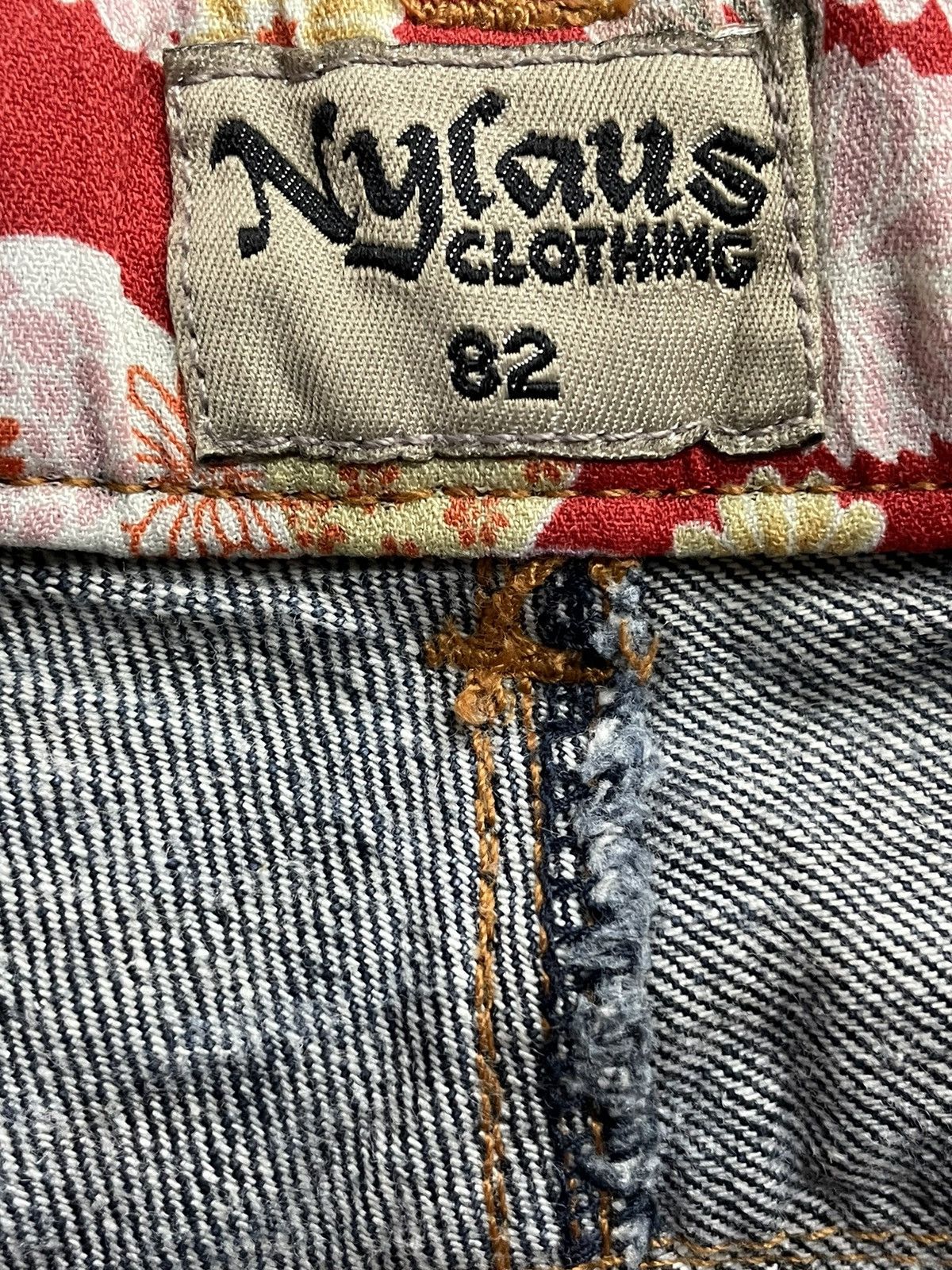 Japanese Brand × Vintage Nylaus Distressed Double Waist Denim With Crazy Double Belt Size US 30 / EU 46 - 14 Thumbnail