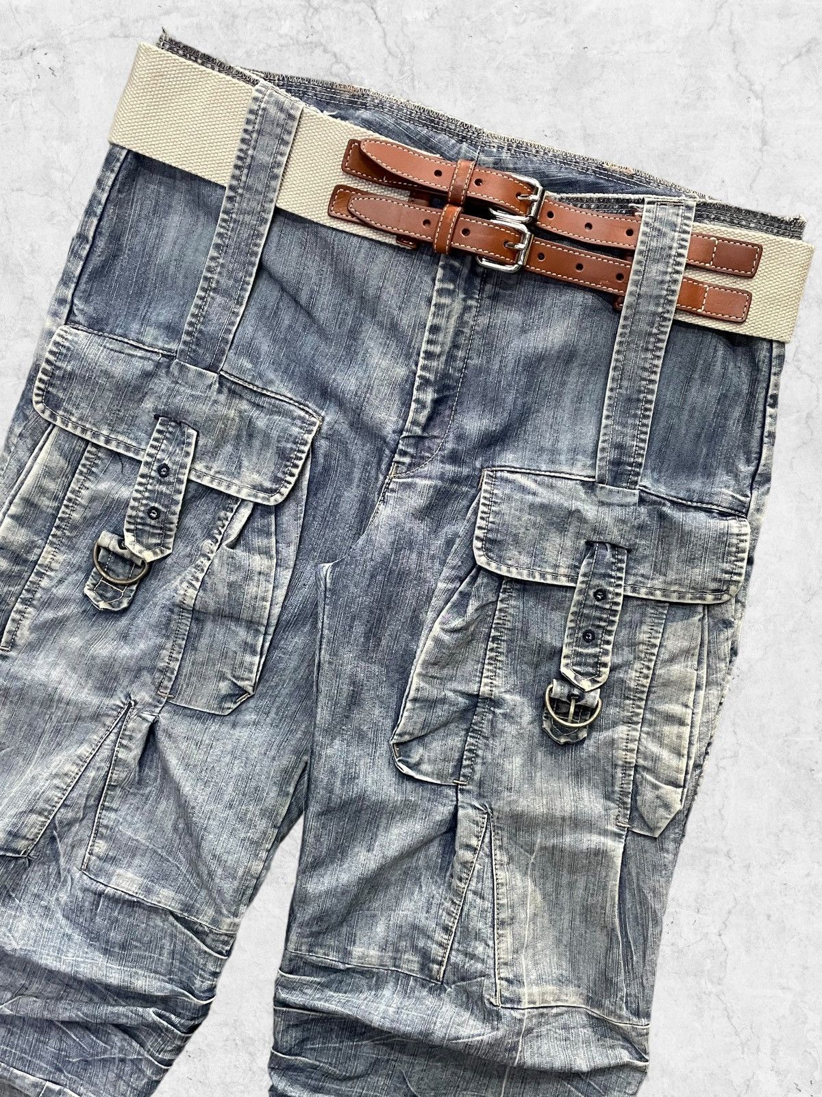 Marithe + Francois Girbaud Archive Marithe Francois Girbaud Parachute Cargos With Belt Size US 32 / EU 48 - 5 Thumbnail