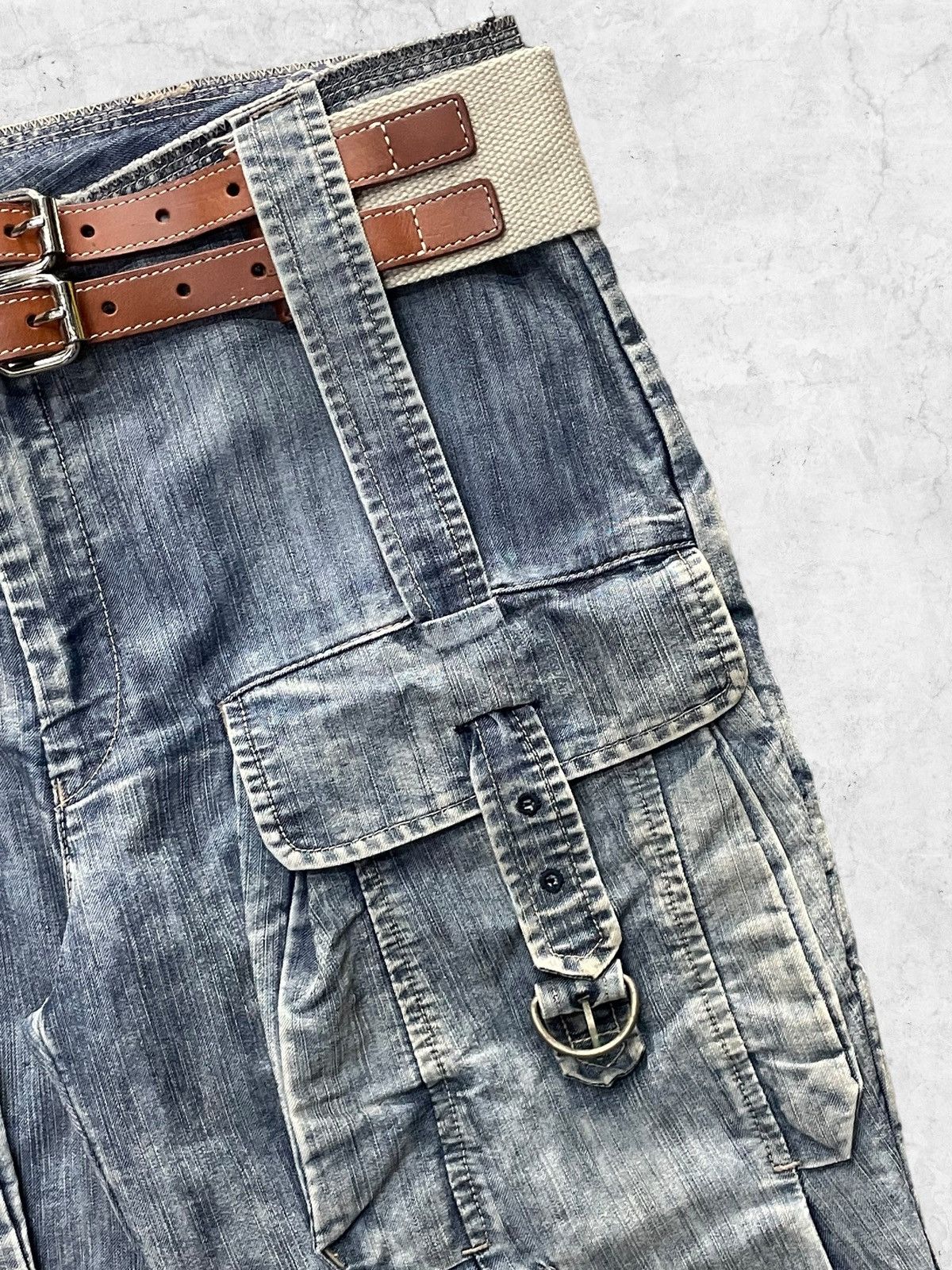 Marithe + Francois Girbaud Archive Marithe Francois Girbaud Parachute Cargos With Belt Size US 32 / EU 48 - 6 Thumbnail