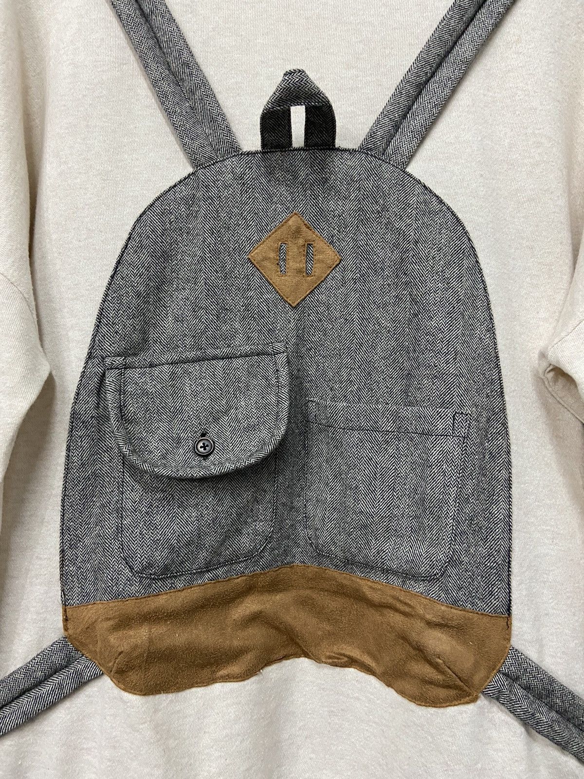 Designer × Japanese Brand × Vintage Vintage Rivet & Surge Patch Backpack Doodle Poems Sweatshirt Size US M / EU 48-50 / 2 - 7 Thumbnail