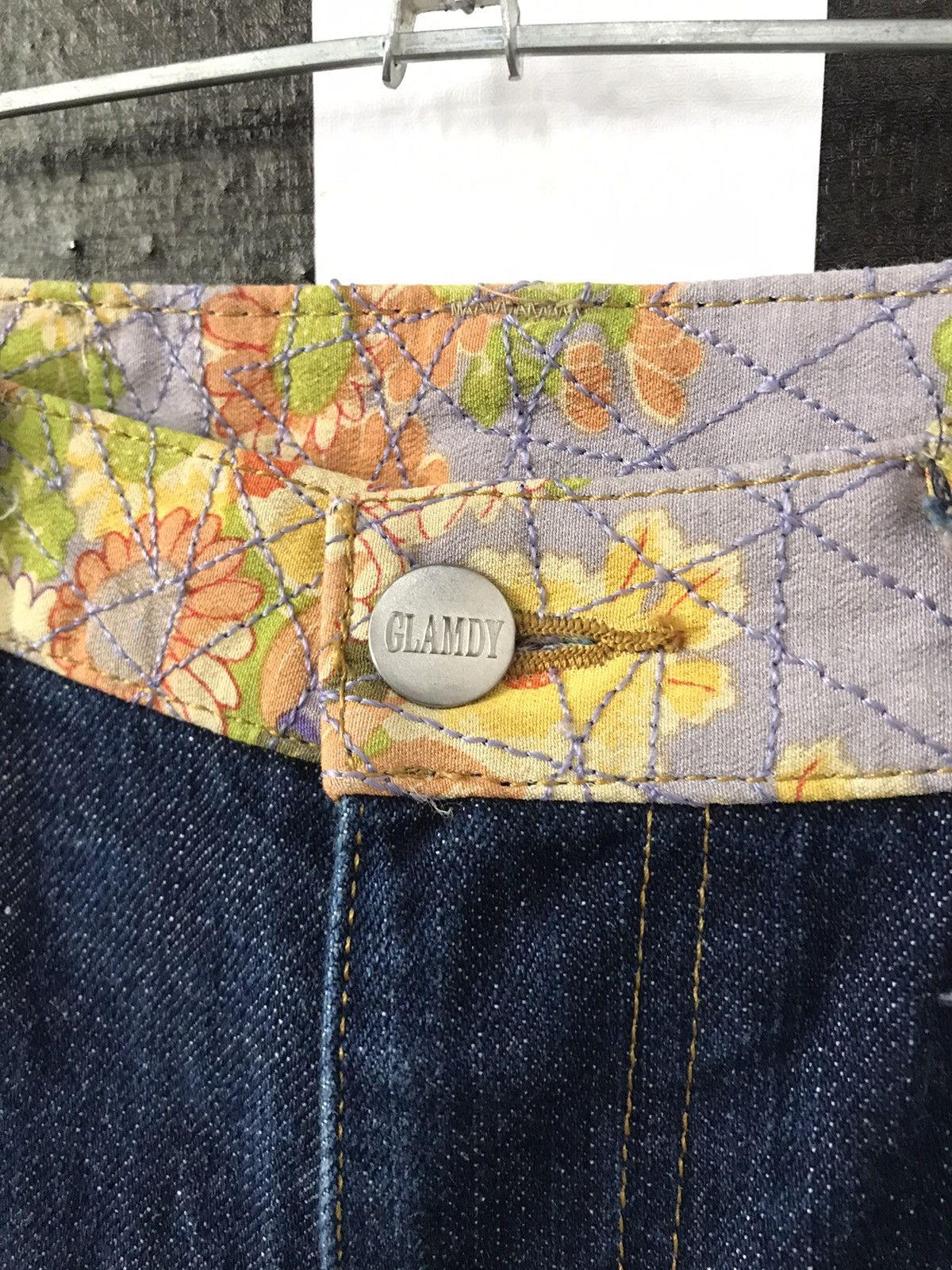 Art Comes First × Japanese Brand Japanese Brand Glamdy Reconstructed Split Flare denim pants Size US 29 - 13 Thumbnail