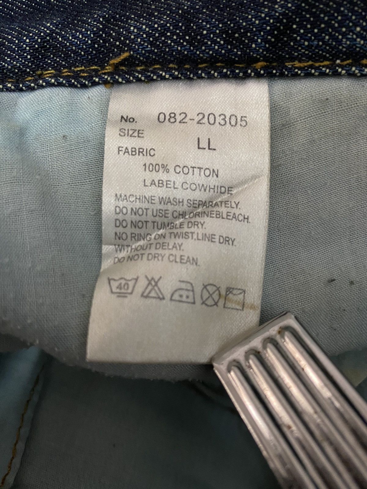 Japanese Brand Vintage Semantic Design Japan Bondage Zipper Denim Pants Size US 34 / EU 50 - 18 Thumbnail