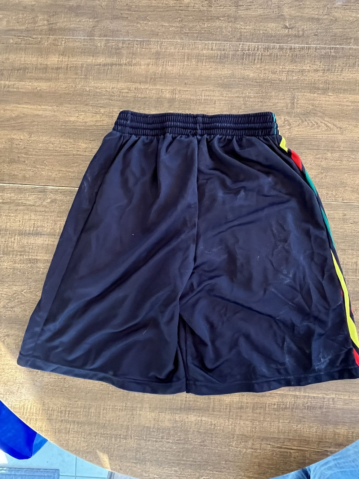 Japanese Brand × Vintage Y2k Black Rasta Style Shorts Size US 32 / EU 48 - 2 Thumbnail