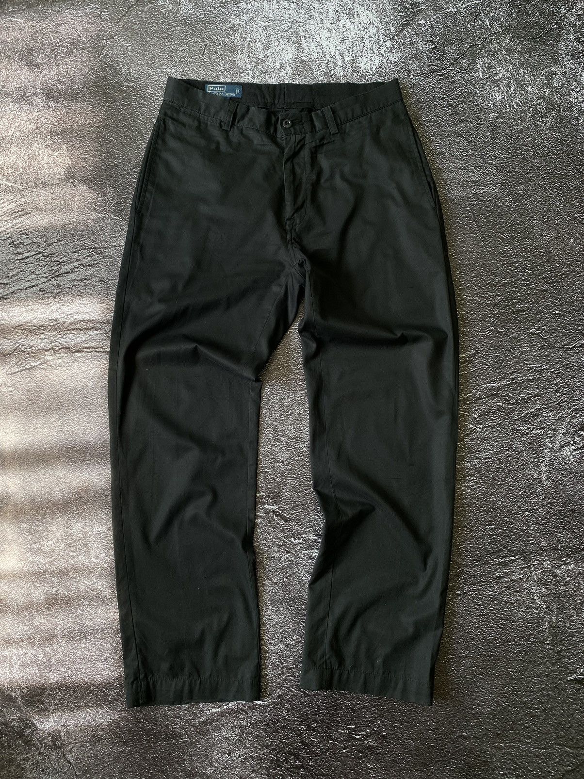 Polo Ralph Lauren Vintage Polo RALPH LAUREN Smith Black Chino Pant Trousers Size US 32 / EU 48 - 3 Thumbnail