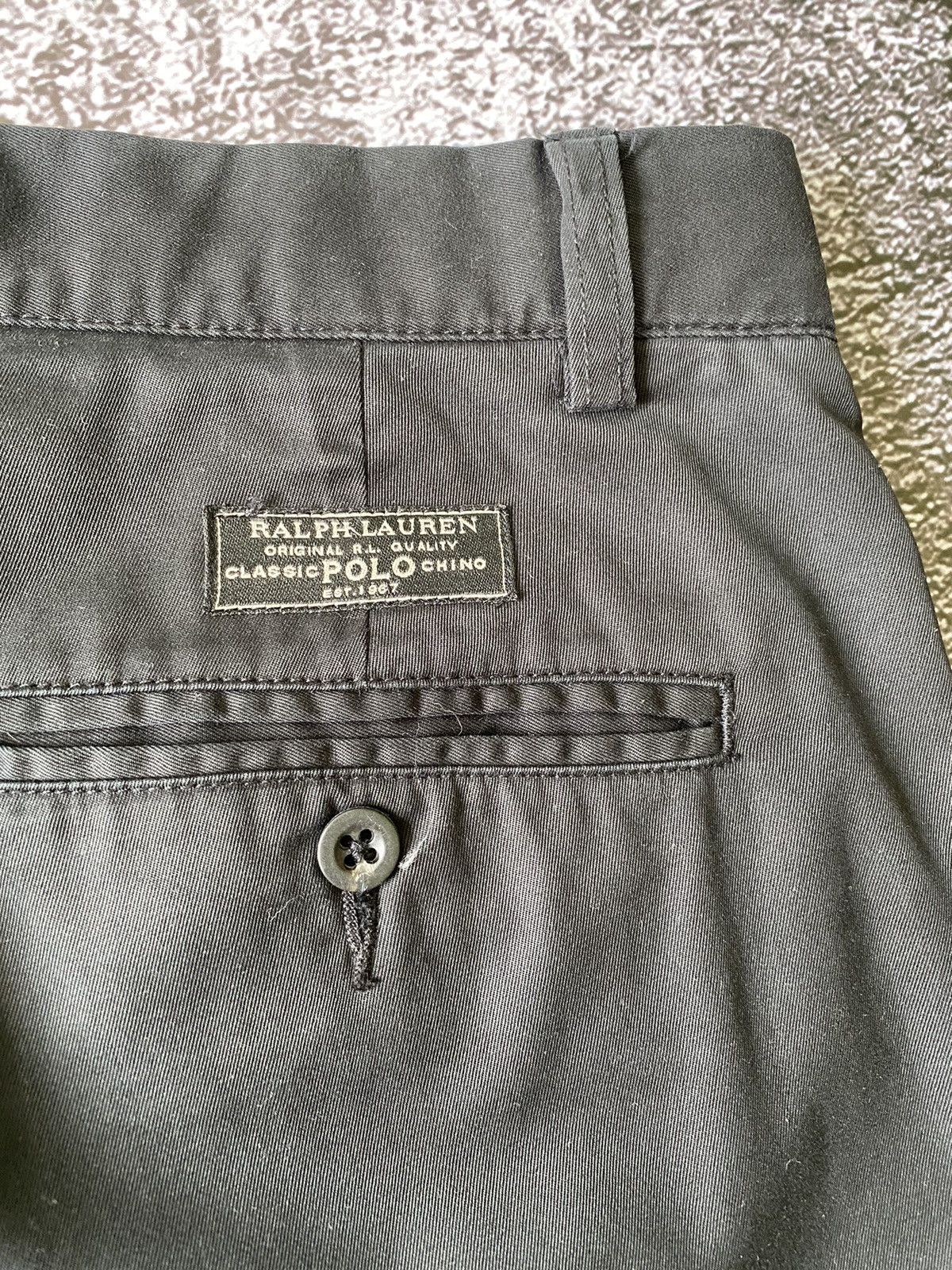 Polo Ralph Lauren Vintage Polo RALPH LAUREN Smith Black Chino Pant Trousers Size US 32 / EU 48 - 8 Thumbnail