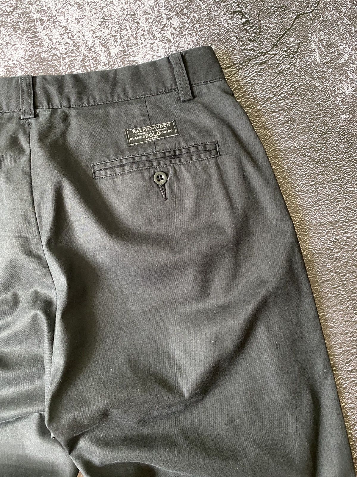 Polo Ralph Lauren Vintage Polo RALPH LAUREN Smith Black Chino Pant Trousers Size US 32 / EU 48 - 7 Thumbnail