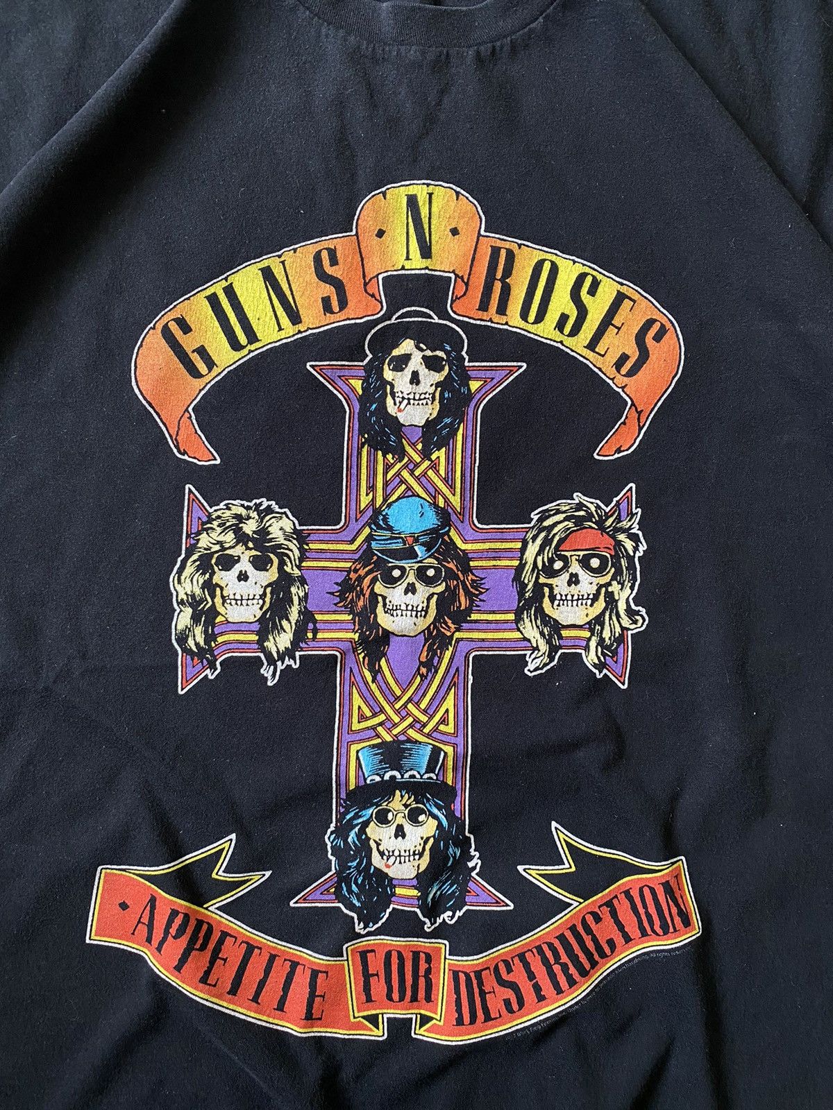 Band Tees Vintage Guns N Roses T-Shirt Big Logo 2013 Size US XXL / EU 58 / 5 - 3 Thumbnail