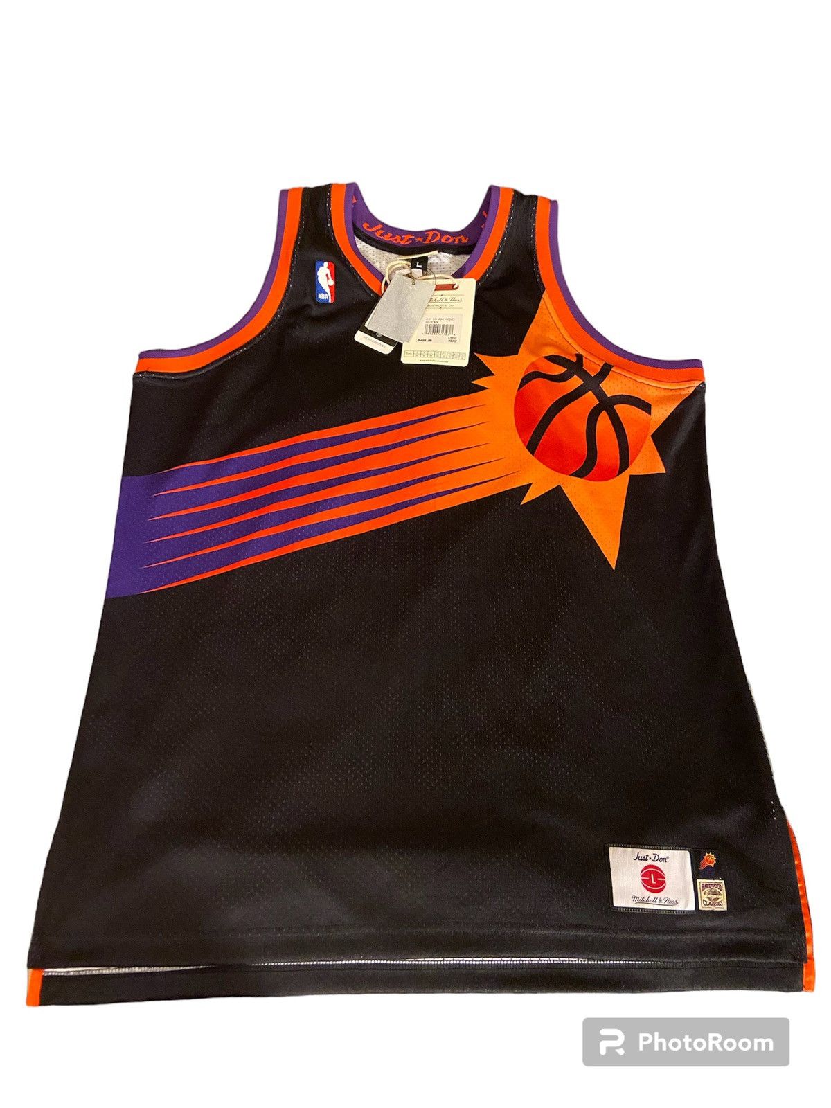 image of Just Don X Phoenix Suns Blank Jersey Size L in Black, Men's