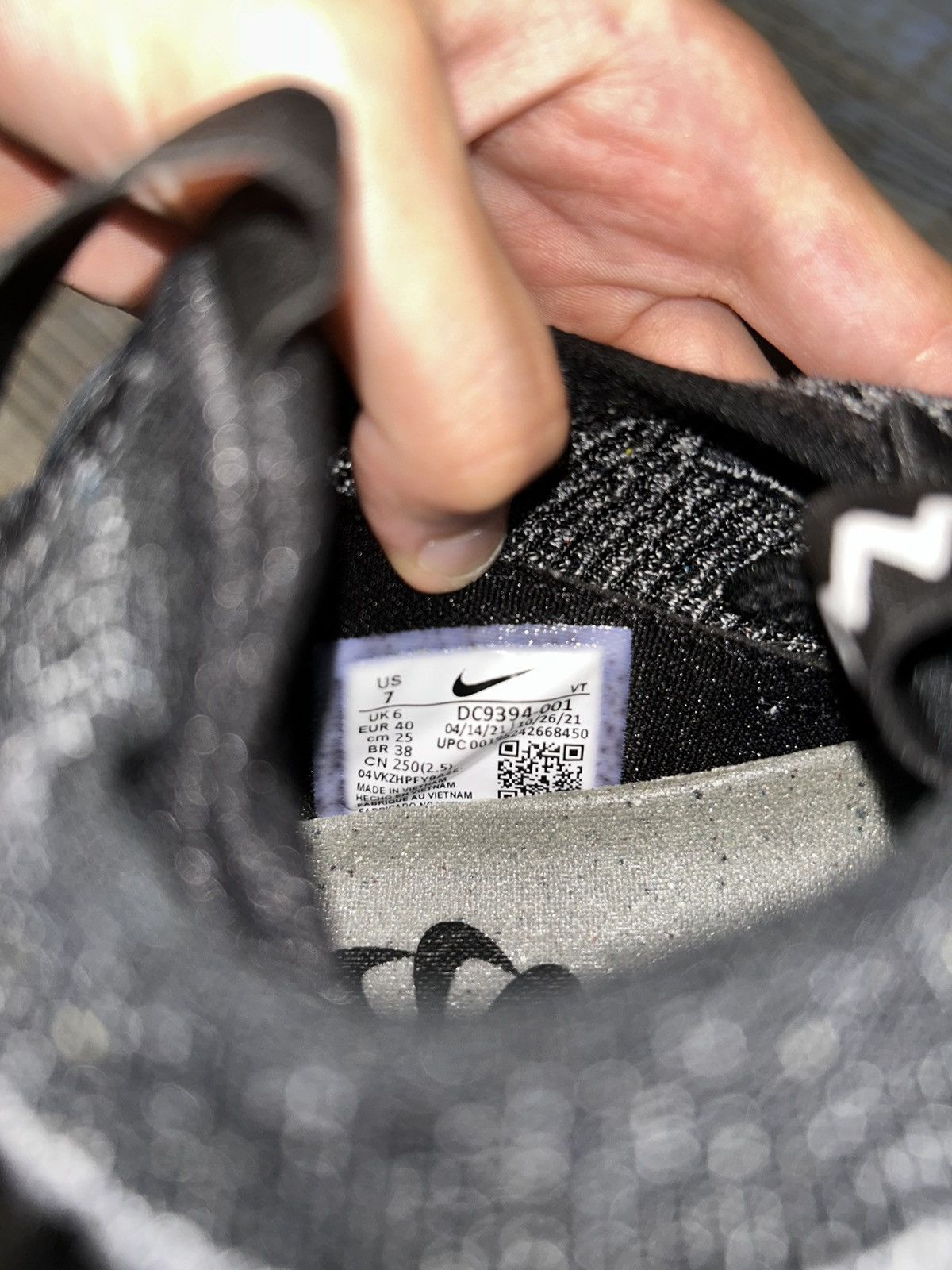 Nike Nike Vapormax 2021 FK Black White Anthracite Size US 7 / EU 40 - 7 Thumbnail