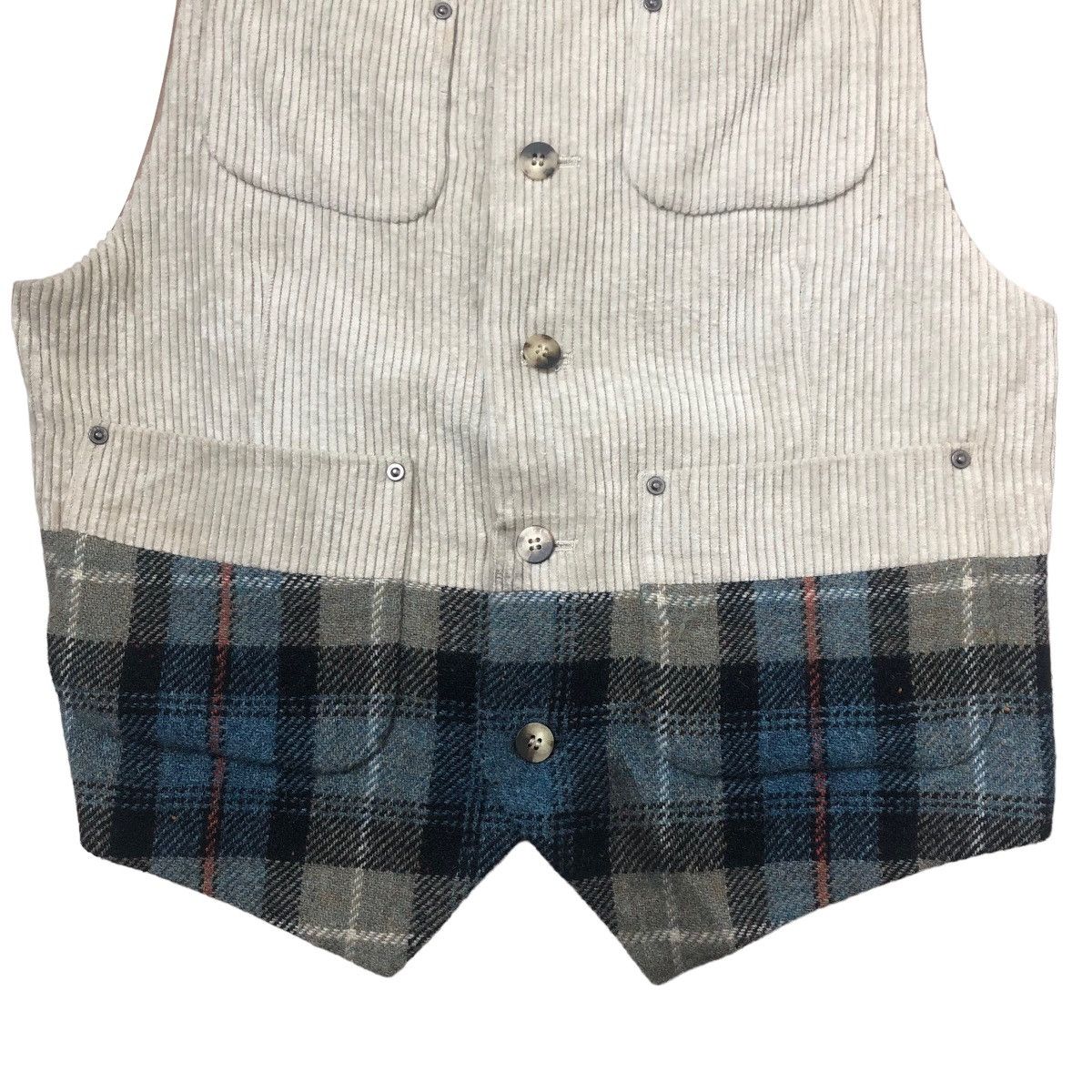 Issey Miyake Hai Sporting Gear Corduroy Patchwork Vest Issey Miyake Size US M / EU 48-50 / 2 - 3 Thumbnail