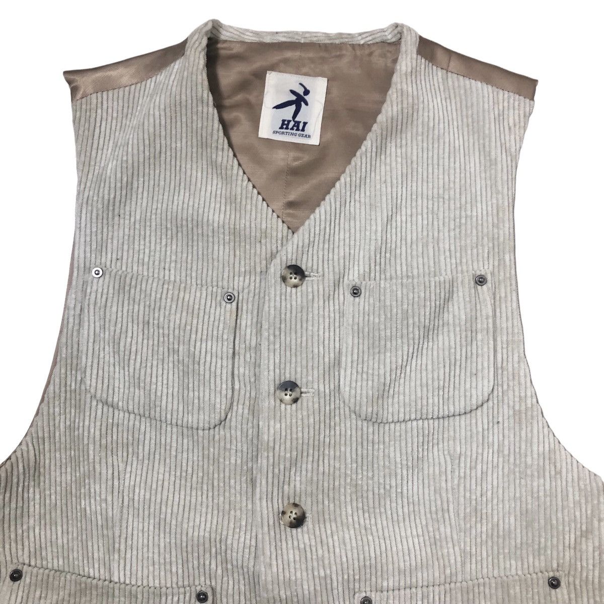 Issey Miyake Hai Sporting Gear Corduroy Patchwork Vest Issey Miyake Size US M / EU 48-50 / 2 - 5 Thumbnail